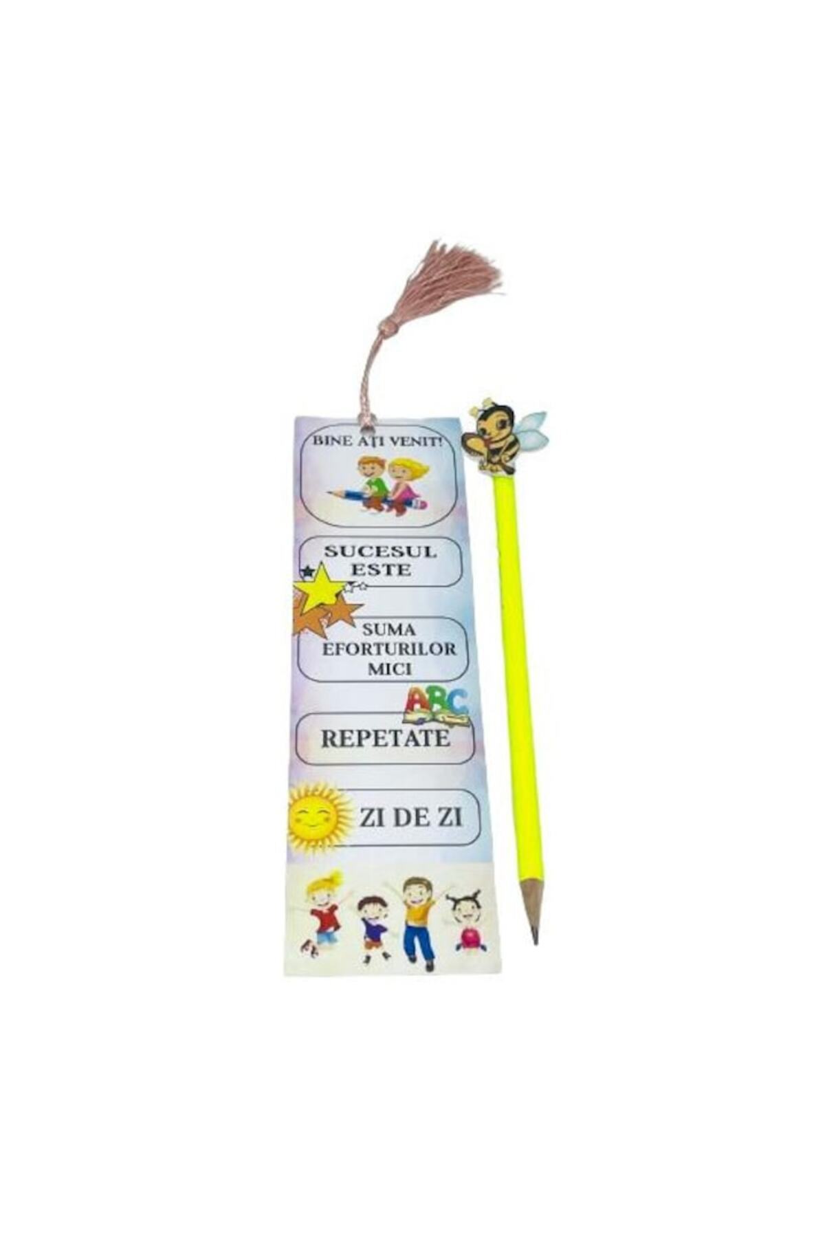 OEM-Set of bookmarks with message and personalized pencil no. 6 2