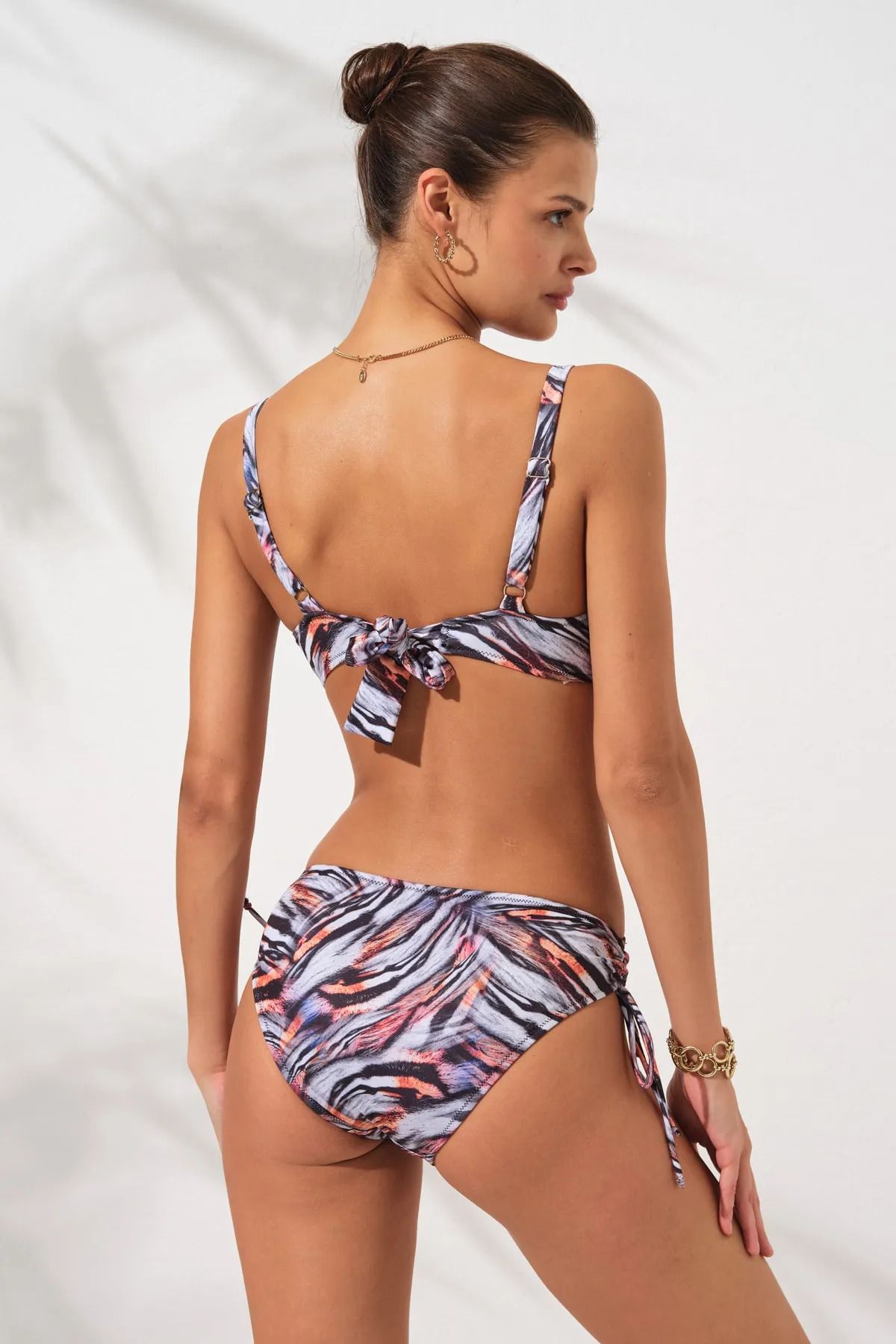 Pierre Cardin-Covered Patterned Binding Recovery Bikini Set with Adjustable Straps 4