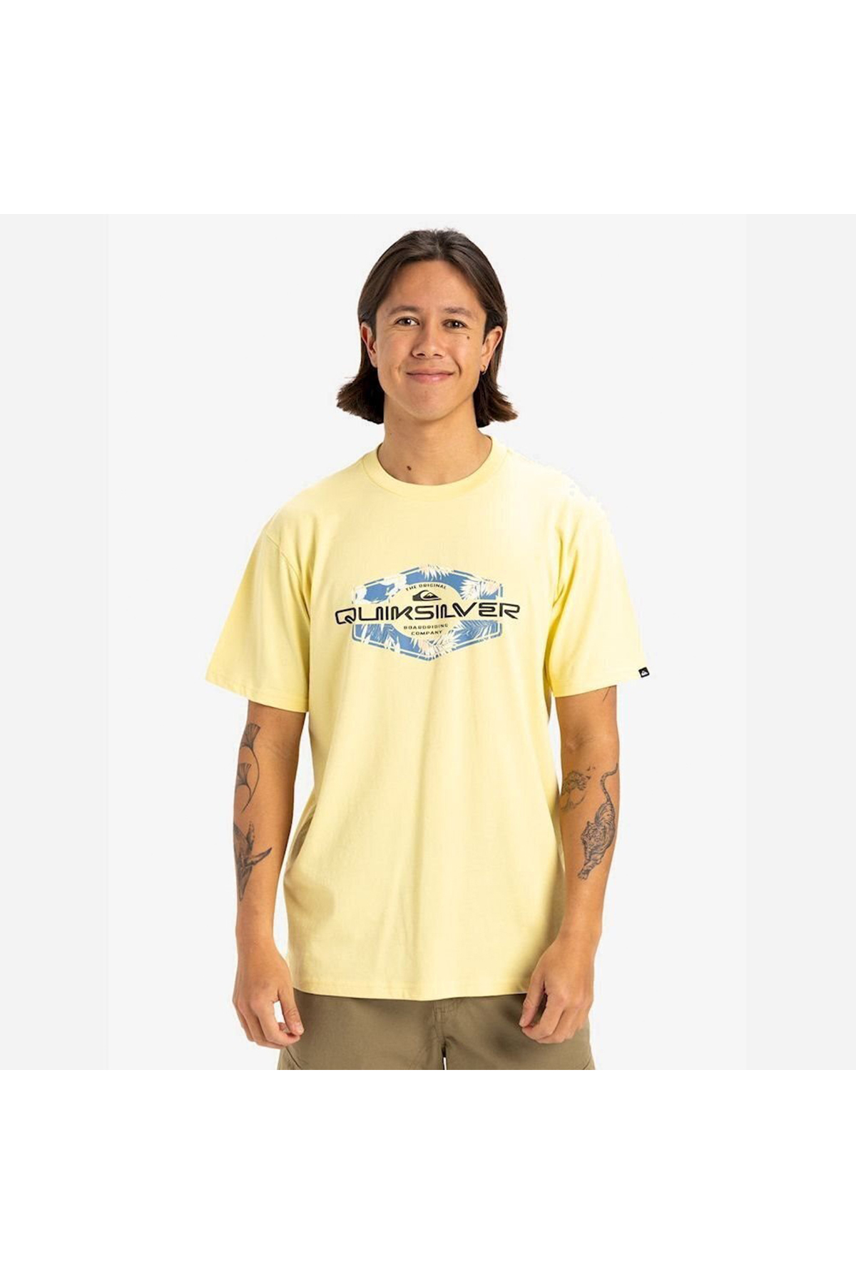 کوییک سیلور تی شرت یقه گرد مردانه لاکد آپ طرح قلب