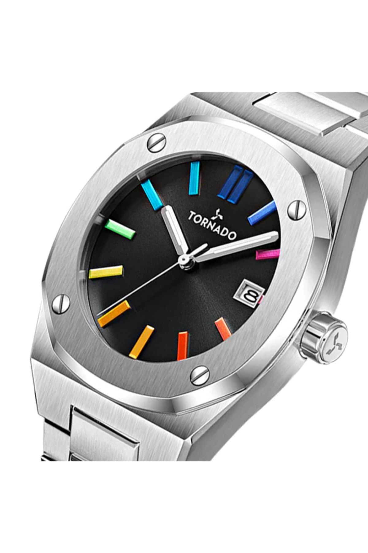 Tornado-AURORA TWILIGHT Men's Analog Black Dial Watch - T23003-SBSB 4