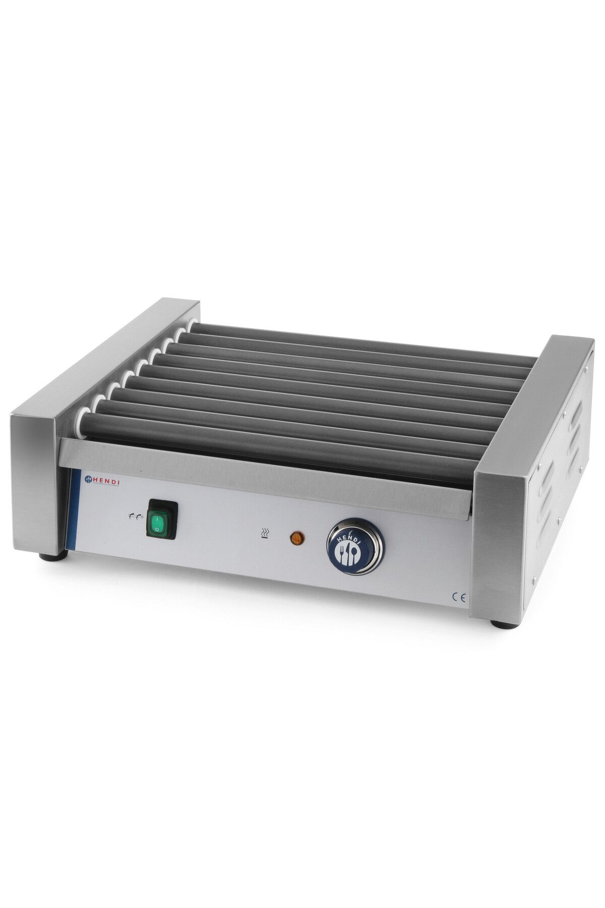 HENDI Grătar Cu Role, Încălzitor Cu Role Pentru Cârnați, 9 Role, 940w - 268605 - One Size