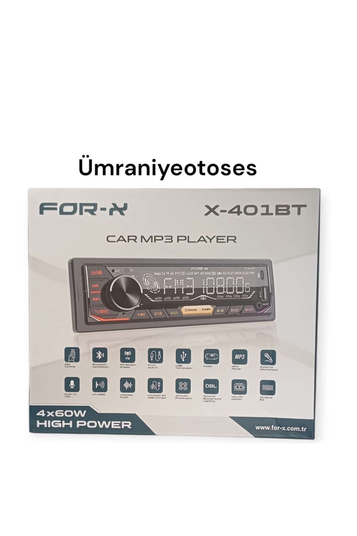 For-X FORX X-401 BT 4X 60 WAT TYPC-E ŞARZ GİRİŞLİ AKILLI TEYP