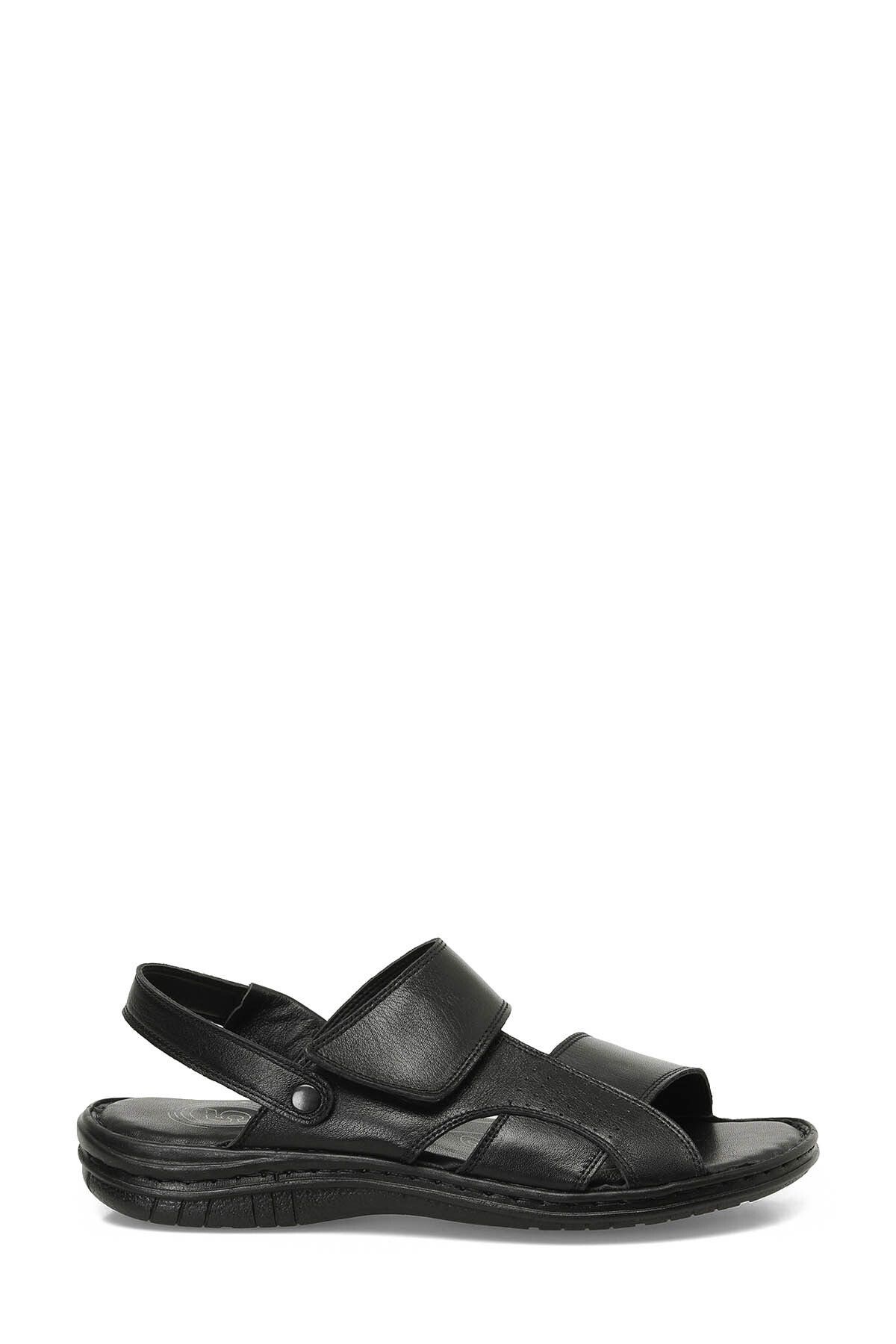 Polaris-5 Point 106894.m 4Fx Genuine Leather Poly Light Sole Comfort Men's Sandals Black 1