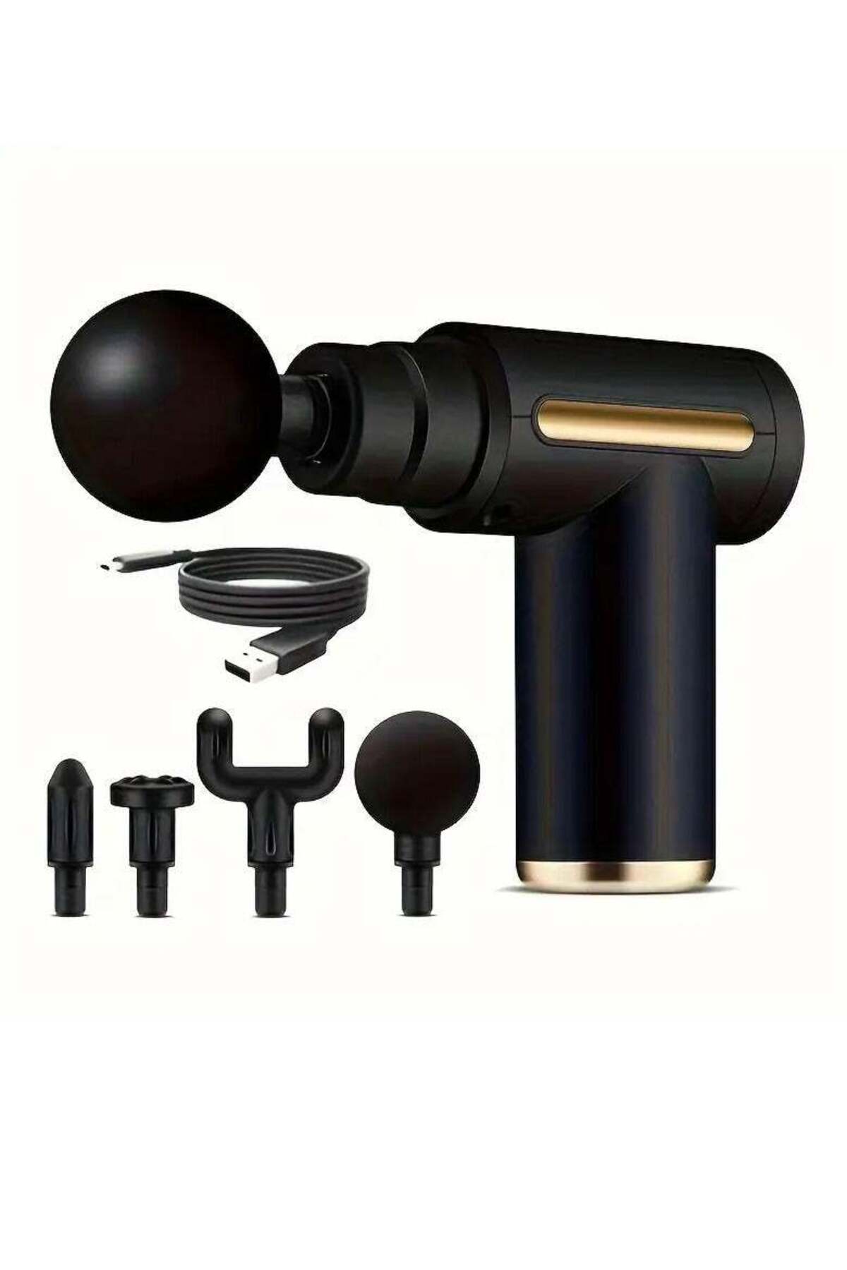Portable Electric Muscle Massager with 4 Heads and Long-Lasting Battery Muscle Massage Device Six-Speed Adjustment MA-37374, one size