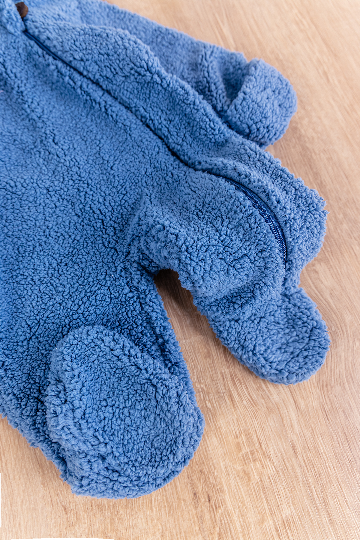 Babymod Kapüşonlu Kendinden Eldivenli Welsoft Kışlık Kız/Erkek Bebek Tulum fotoğrafı 2 (önizleme)