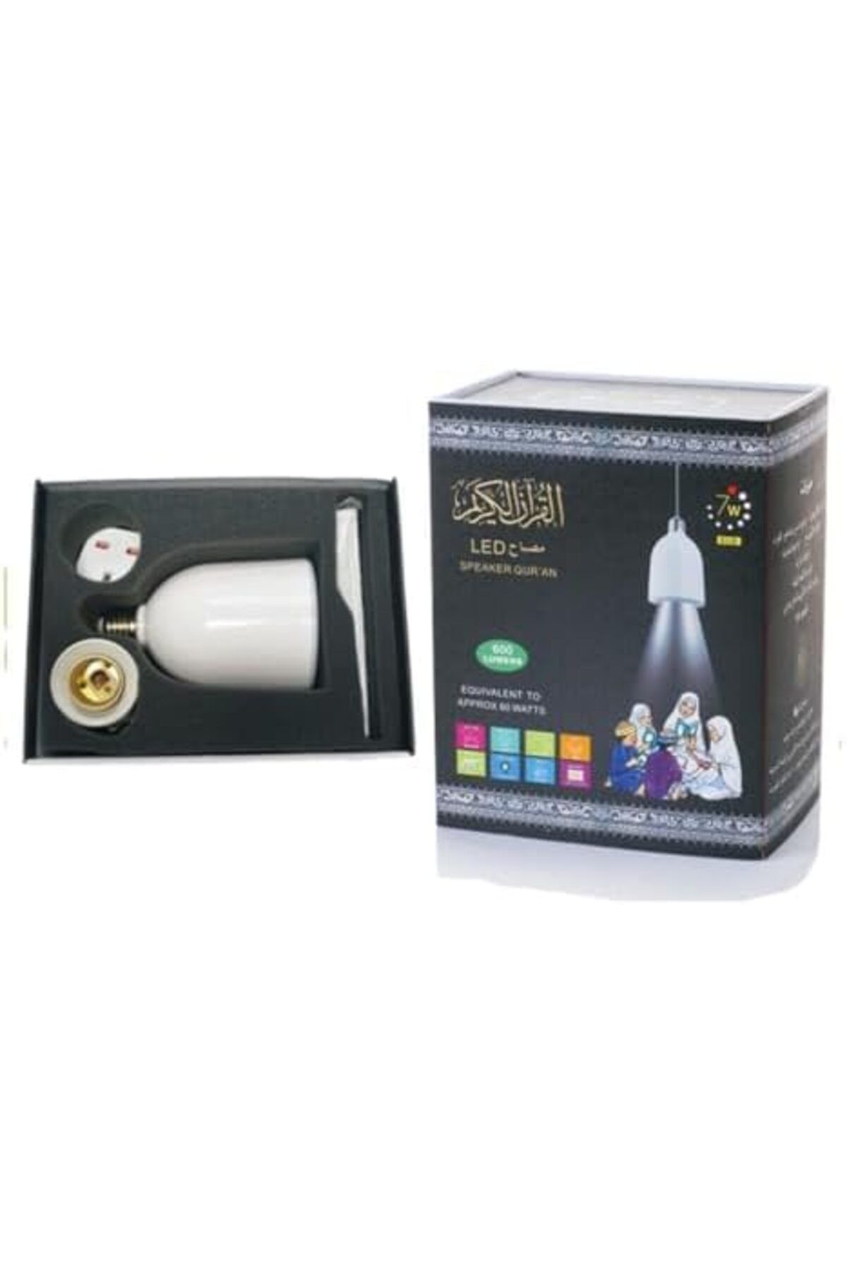 Generic-سماعة قرآن مع مصباح LED وجهاز تحكم عن بعد بلوتوث 3