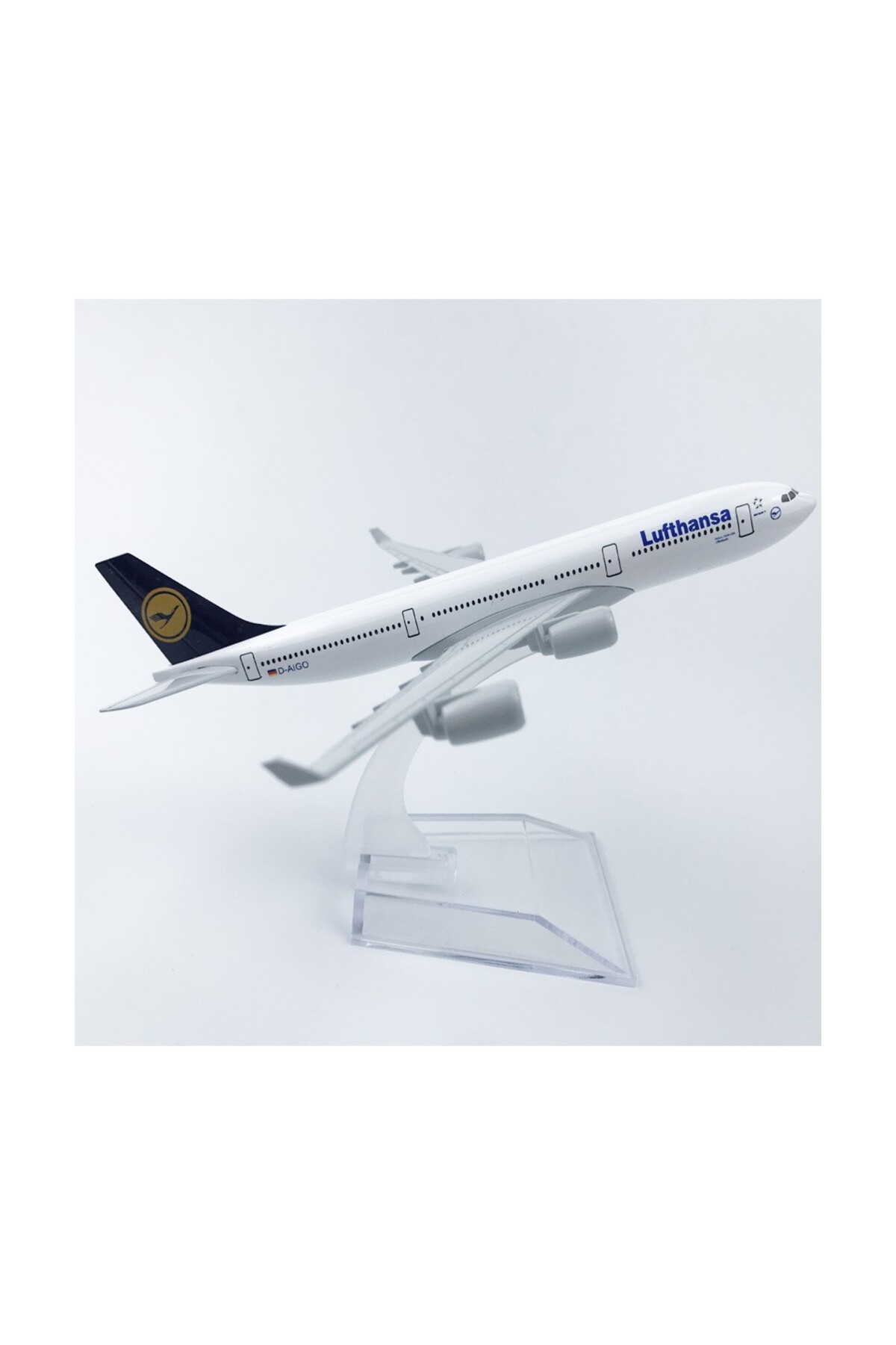 aircraft Lufthansa Boeing 747 metal alaşımlı model uçak 1:400 (16