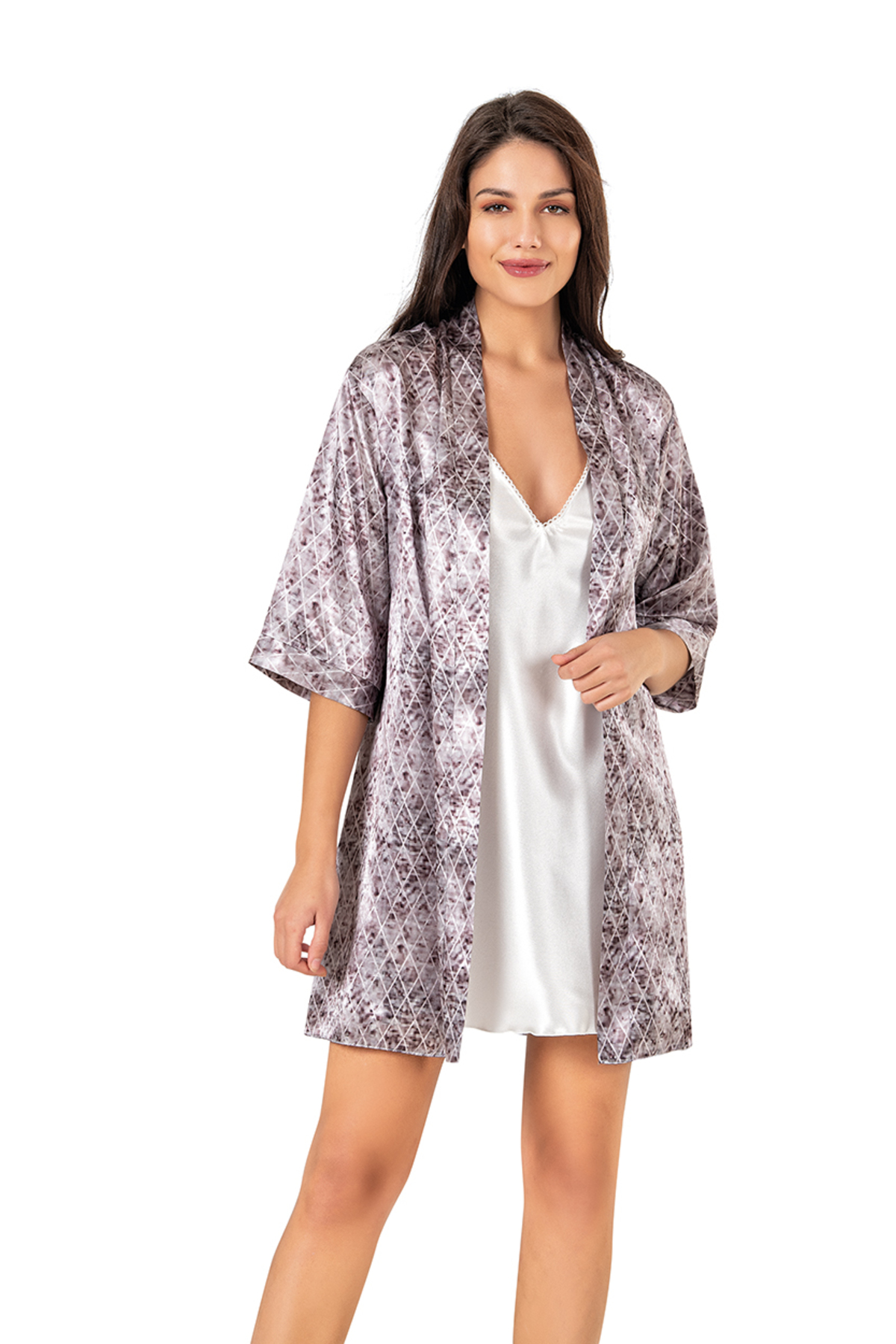 NightLove Kadın Kısa Gecelik Takımı 547 MOONGİRL