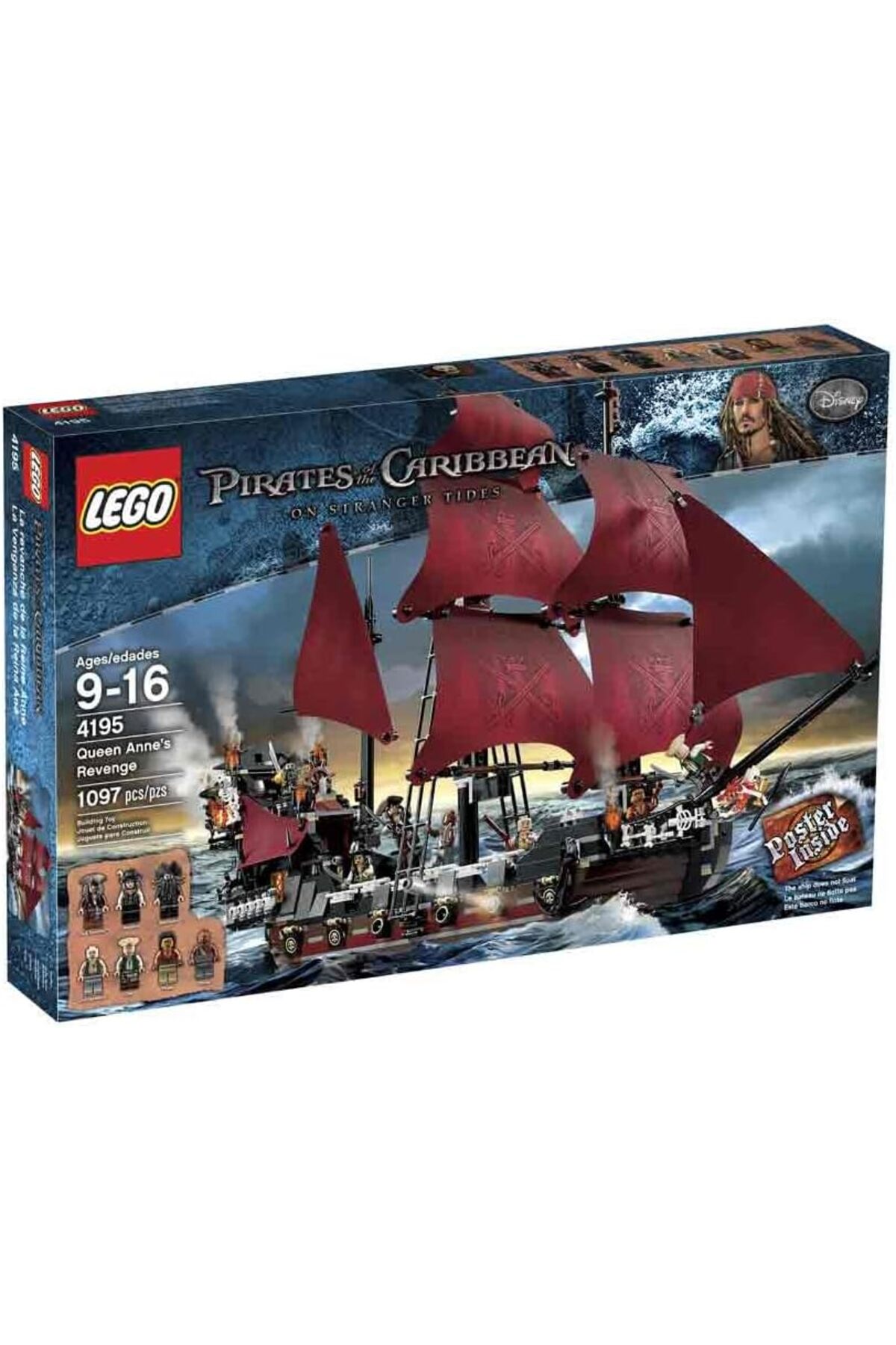 LEGO 4195 Pirates of the Carribbean Queen Anne yapılır Revenge