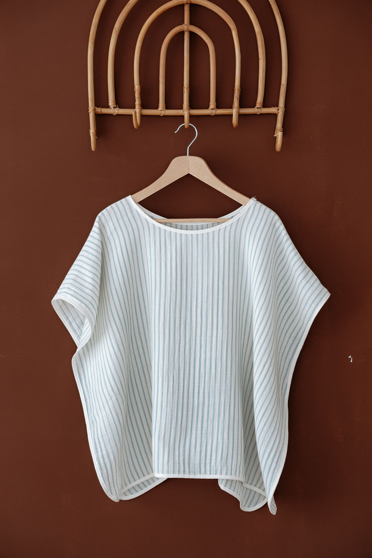 TBA COLLECTION Müslin Emzirme ve Puset Örtüsü | Line Series - Blue fotoğrafı 5 (önizleme)