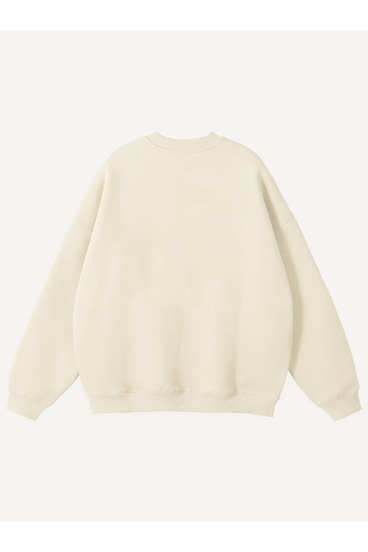 Mad&Calf Unisex Teddy Boy Printed Crew Neck Oversize Sweatshirt