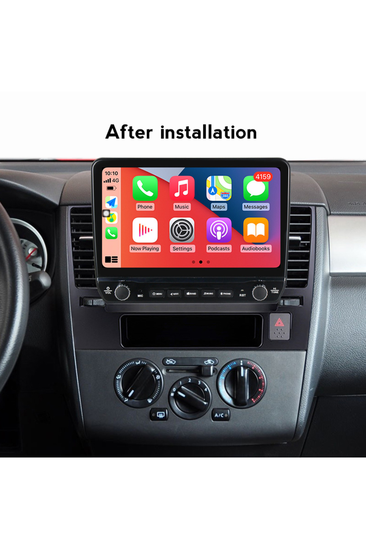 navi-it-Dedicated navigation Tiida 2005-2010 with rotary buttons model 2024, 4 GB RAM 64 ROM, Quadcore, Android 3