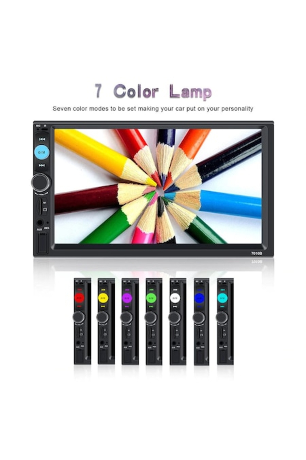 navi-it-MirrorLink navigation mp5 car player 7010B compatible with H1, 2Din frame, mounting brackets, large camera 3