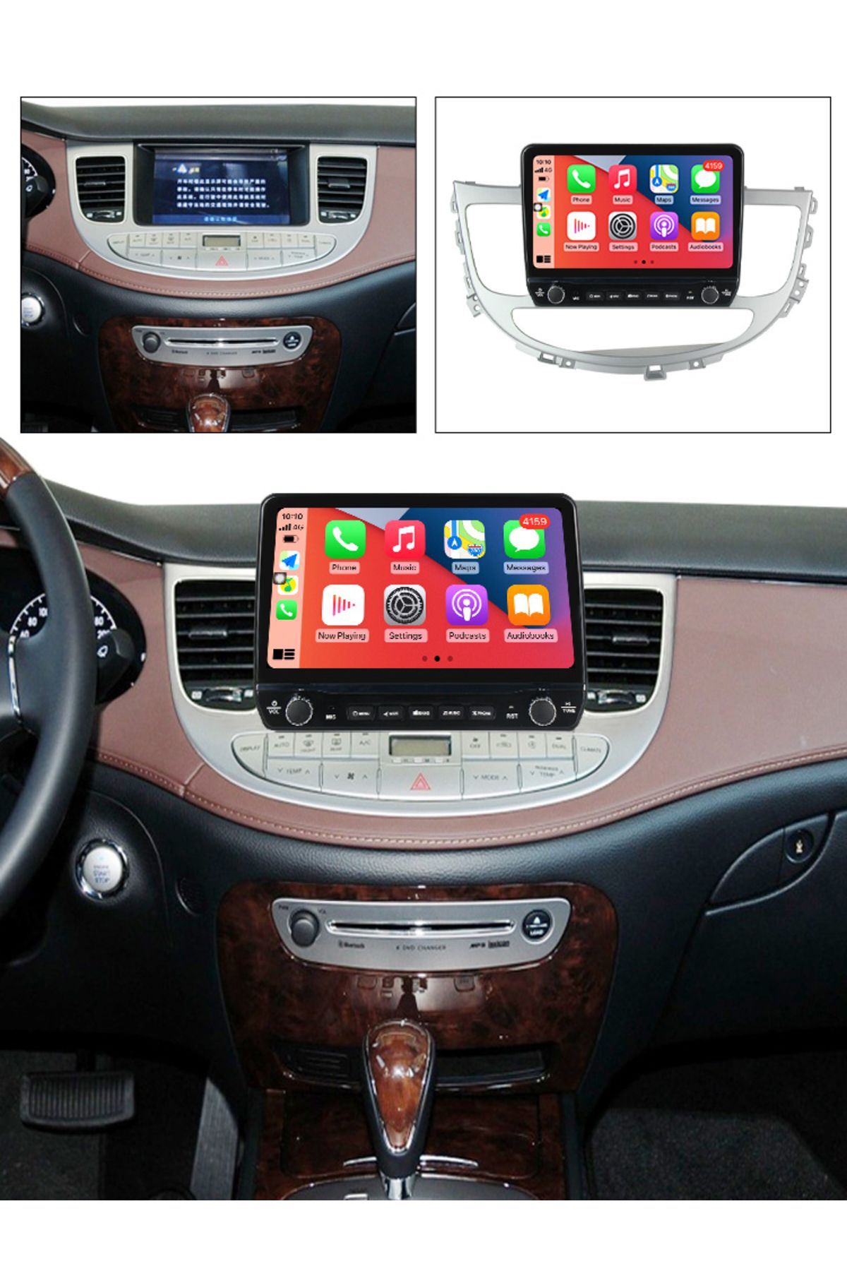 navi-it-Dedicated navigation Rohens Genesis 2008-2013 with rotary buttons model 2024, 4 GB RAM 64 ROM, Quadcor 2