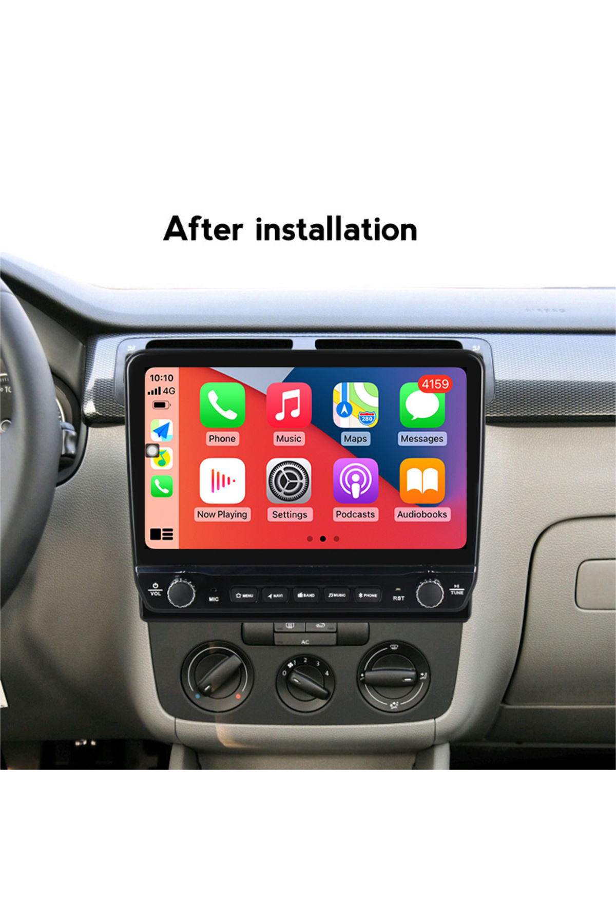 navi-it-Dedicated VW 10INCH navigation with rotary buttons model 2024, 4 GB RAM 64 ROM, Quadcore, Android 13, 3