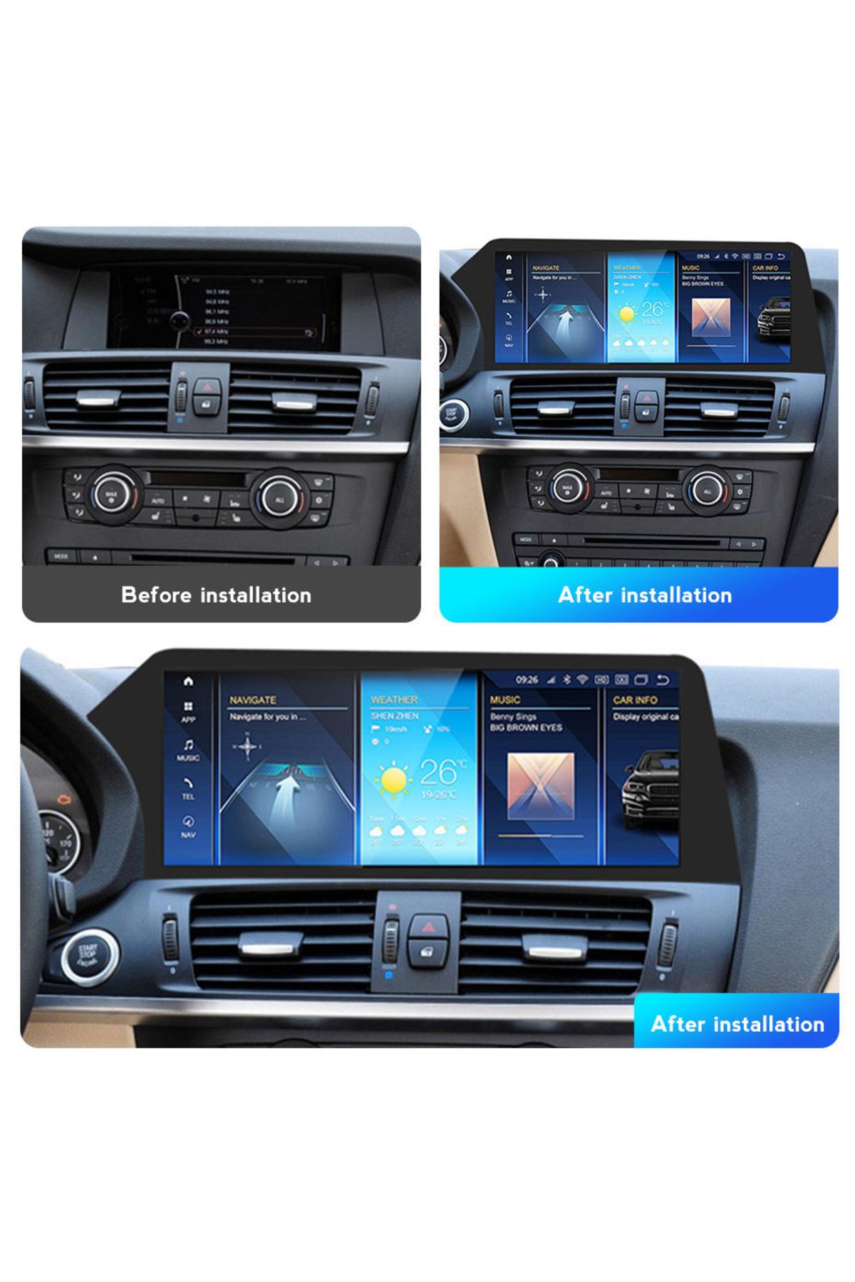 navi-it-Navigatie dedicata X3 F25 2013-2017, F10 2012-2017 NBT, 4GB RAM 64GB ROM, Android 13, Display QLED, 3
