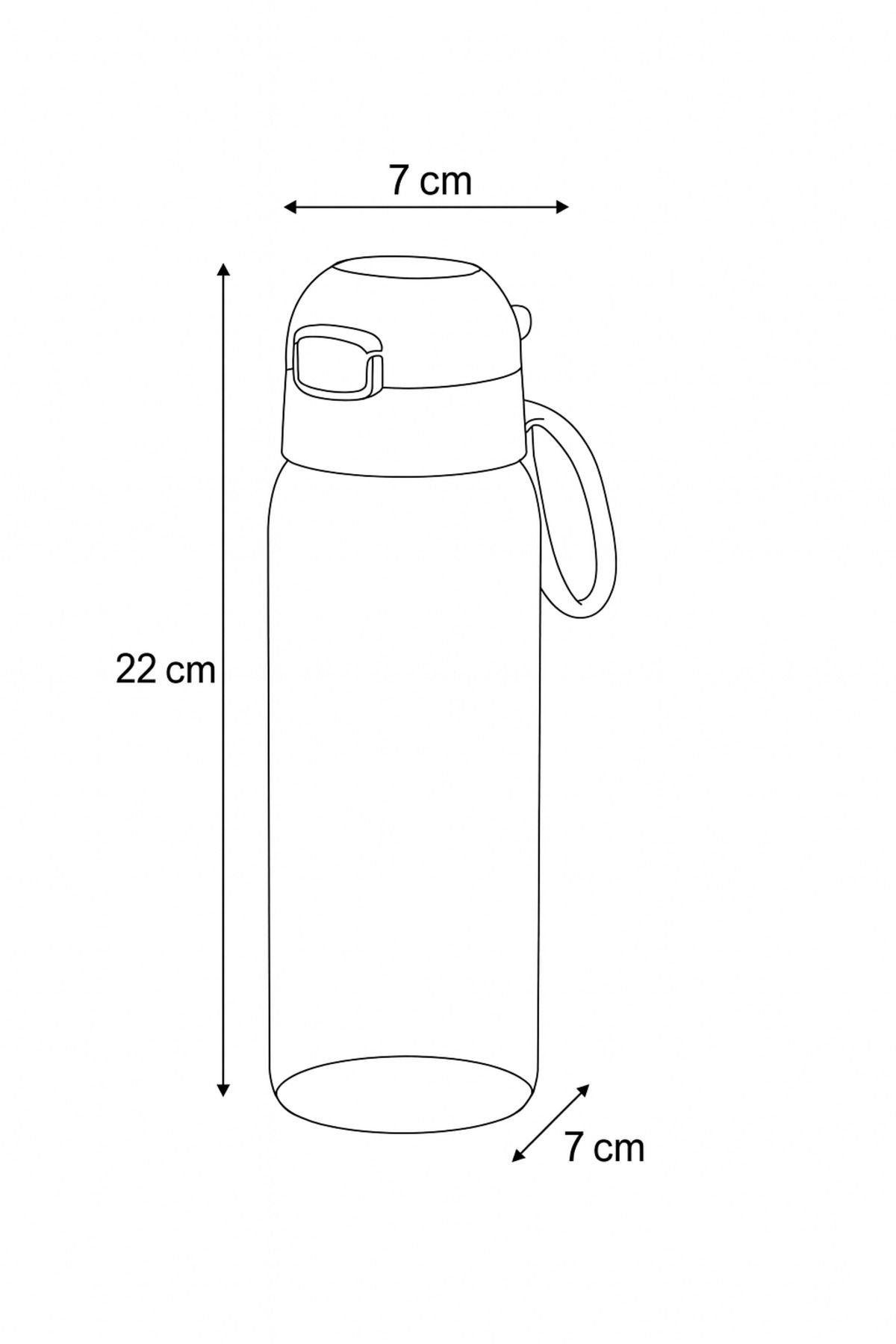 Alper Banyo-Tweety Patterned Mono Children's Water Bottle with Straw - 500 ml Leakproof Water Bottle with Locking Lid (726-52) 3
