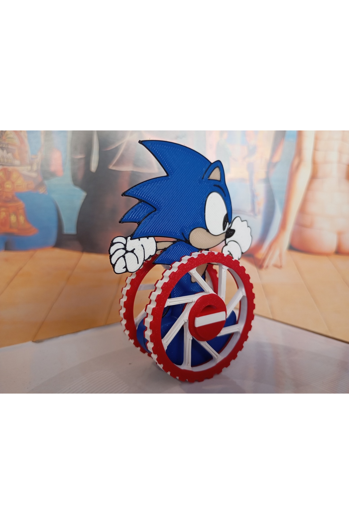 Sonic Hedgehog selbstbalancierende Spielzeugfigur – 3D-Druck