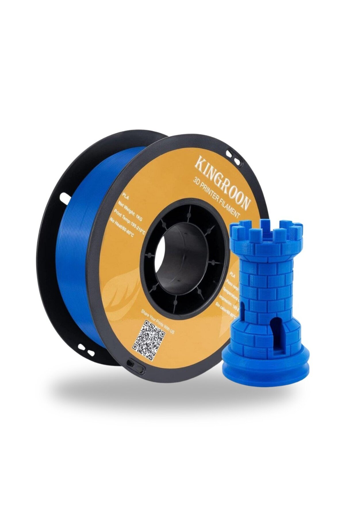 KINGROON TPU 95A Mavi Filament 1.75 MM 1 Kg
