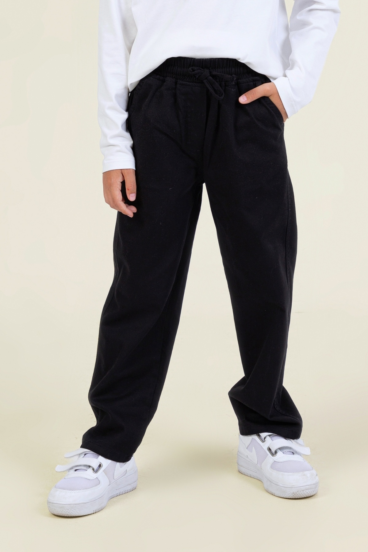 DMB BOYS & GIRLS Pantaloni De Școală Pentru Băieți Din Gabardine, Cu Talie Elastică, Croiala Confortabilă Masculin - 9–10 years