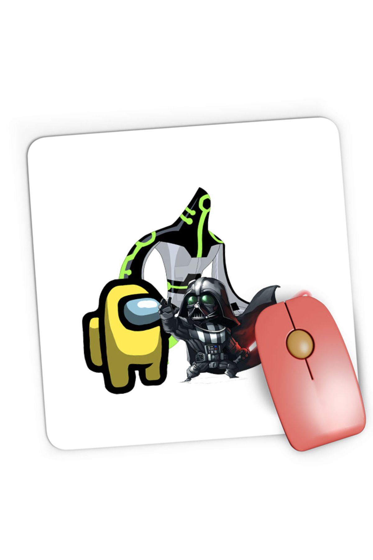 OEM-Mousepad Gaming Ben 10 Among Us Crew Member Darth Vader Immortality Chibi, 21x19 cm 2