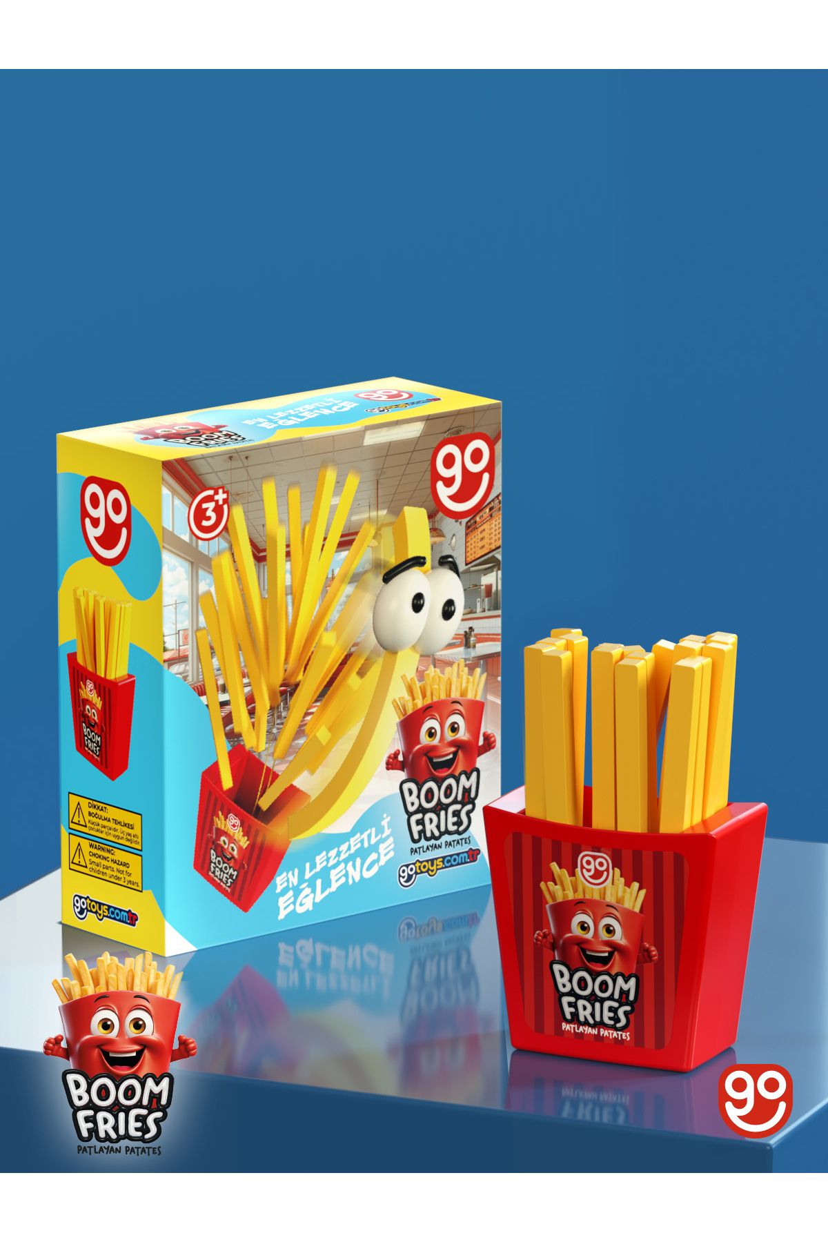 Go Toys-Exploding Potato Boom Fries Fun Activity Toy with Trap Family Games Shopist 2