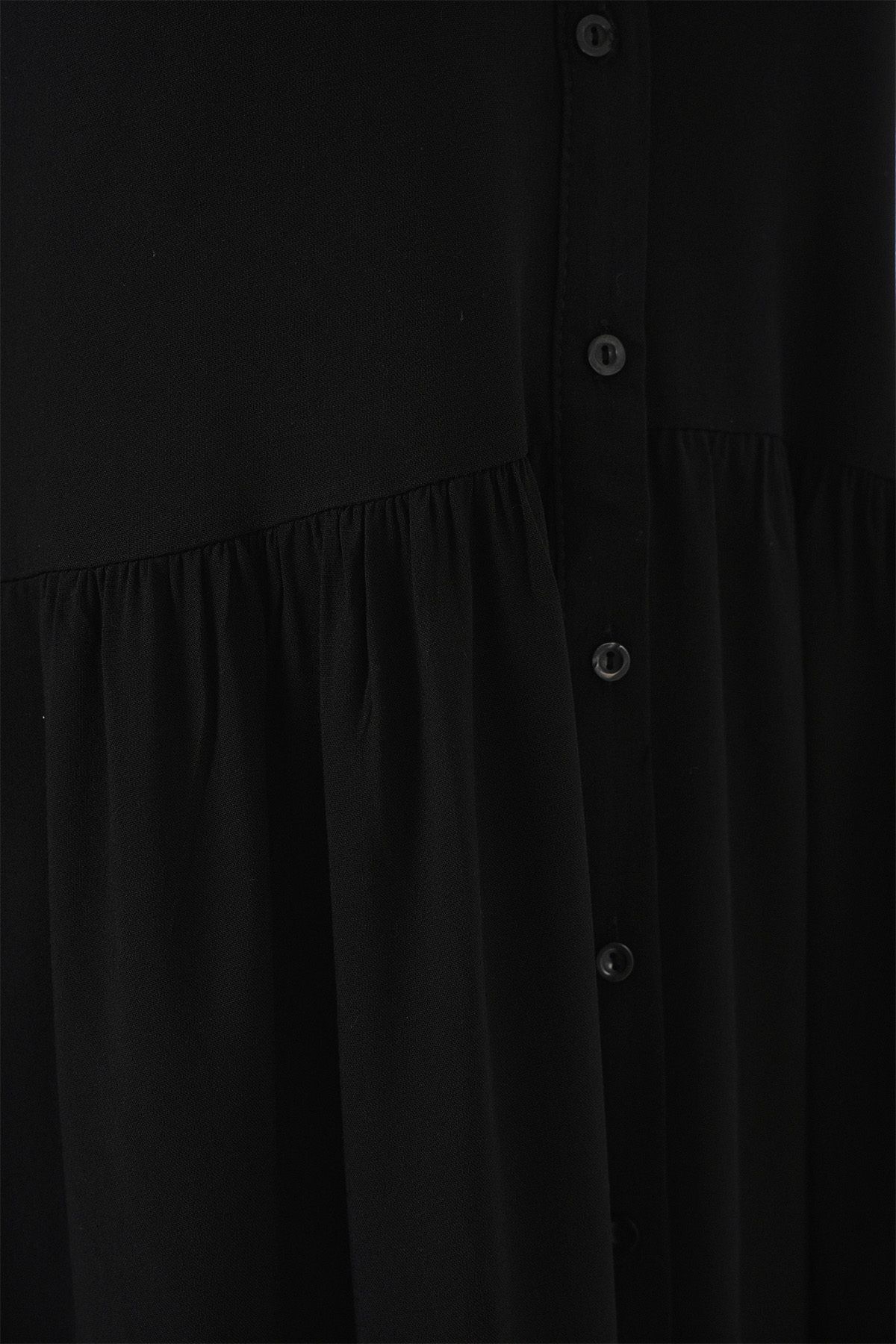 Bigdart-Rochie midi cu mâneci zero pentru femei 2563 - neagră 5