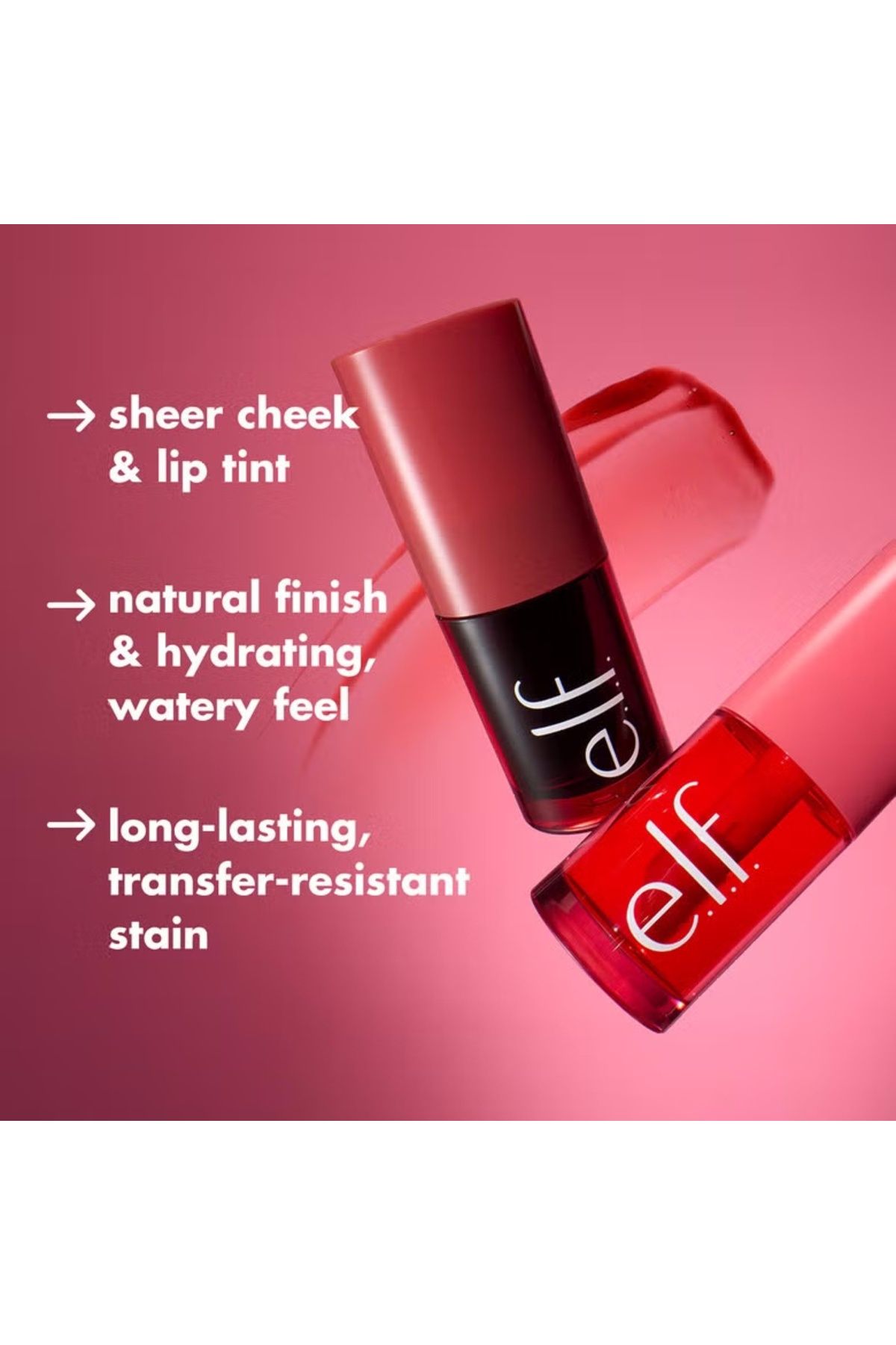ELF-Cheek and lip tint e.l.f. Cosmetics Sheer For It Blush Tint 82320 Left On Red, 6.8ml 6
