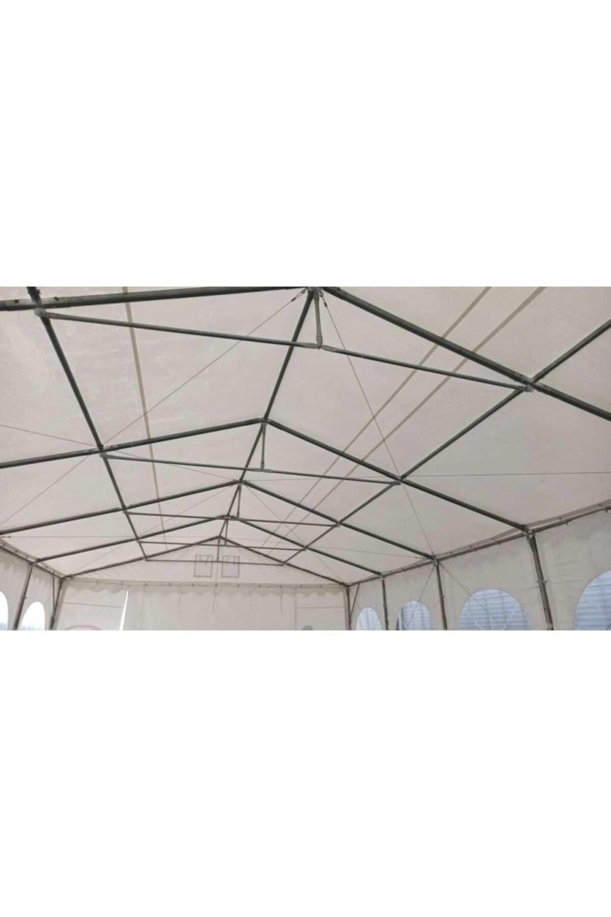 PROCART-Cort evenimente, pavilion 12x6x3,7 m, PVC ignifug, suprafață 72 mp, 12 ferestre 17
