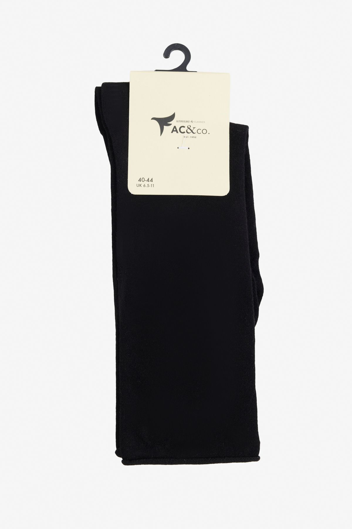 ALTINYILDIZ CLASSICS-Men's Black Single Elastic Non-Marking Socks 1