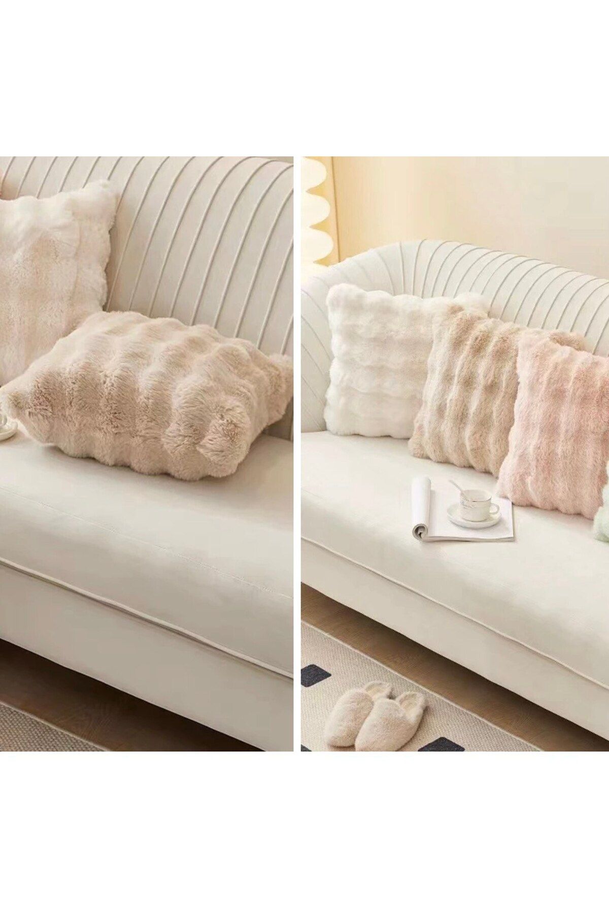 BALADI HOME-Thick Rabbit Pillow Case Plush (1 Piece) Measurement 41 X 41 cm Quality Product Rabbit Single Side Pillow 5