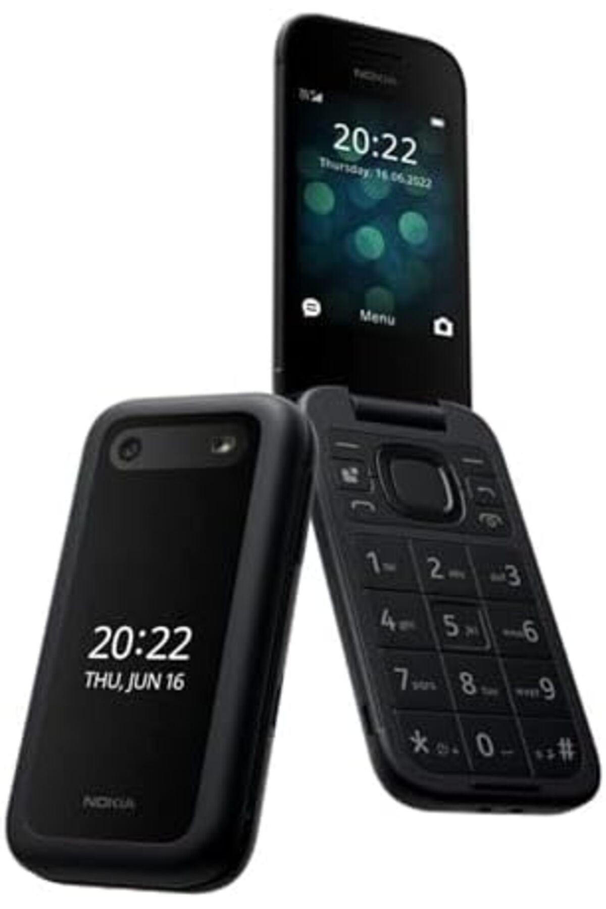 Nokia-2660 Flip 4G, 2.8 inch screen, Dual SIM Feature Phone with a Big display, Black. 1