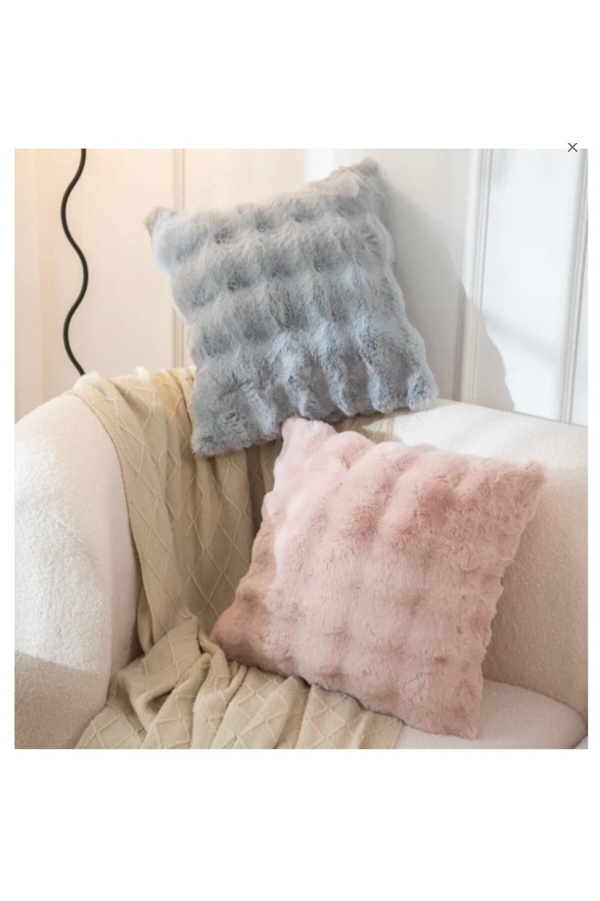 BALADI HOME-Thick Rabbit Pillow Case Plush (1 Piece) Measurement 41 X 41 cm Quality Product Rabbit Single Side Pillow 6