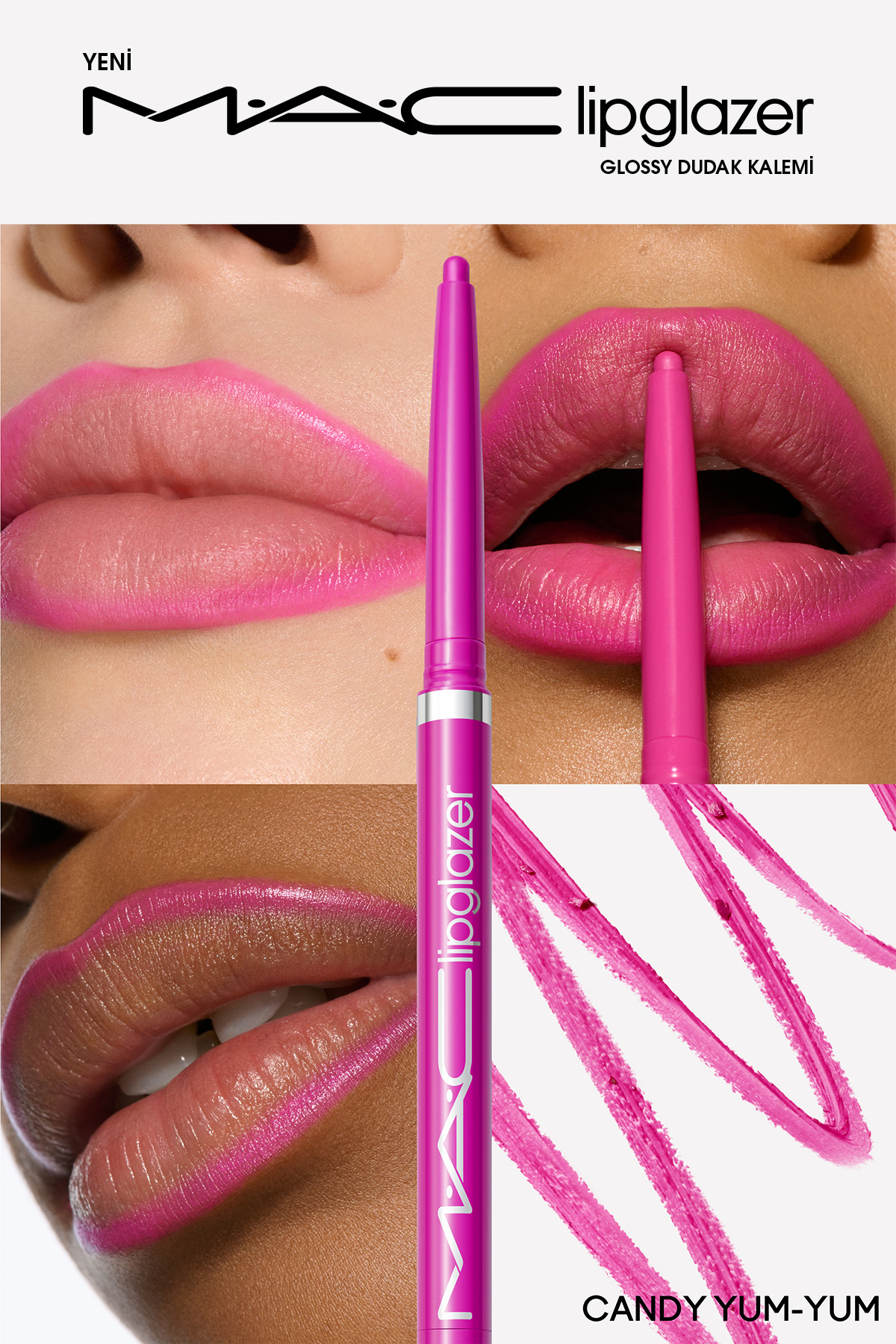 Lipglazer Gloss Etkili Dudak Kalemi - Candy Yum-Yum — صورتی 137547 — تصویر 2 از 4