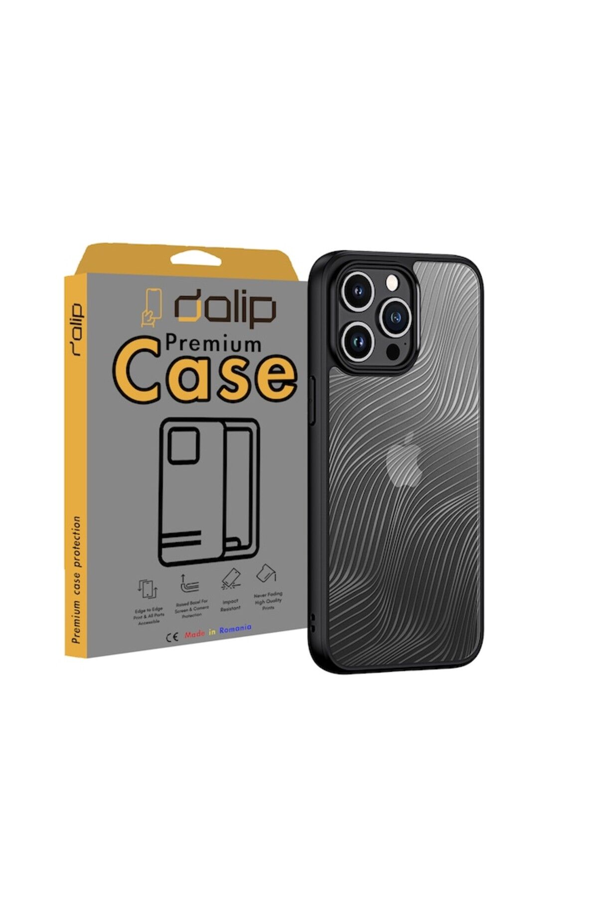 dalip-Husa pentru Google Pixel 7A, Wave Protect, Silicon, Negru-Transparent 2