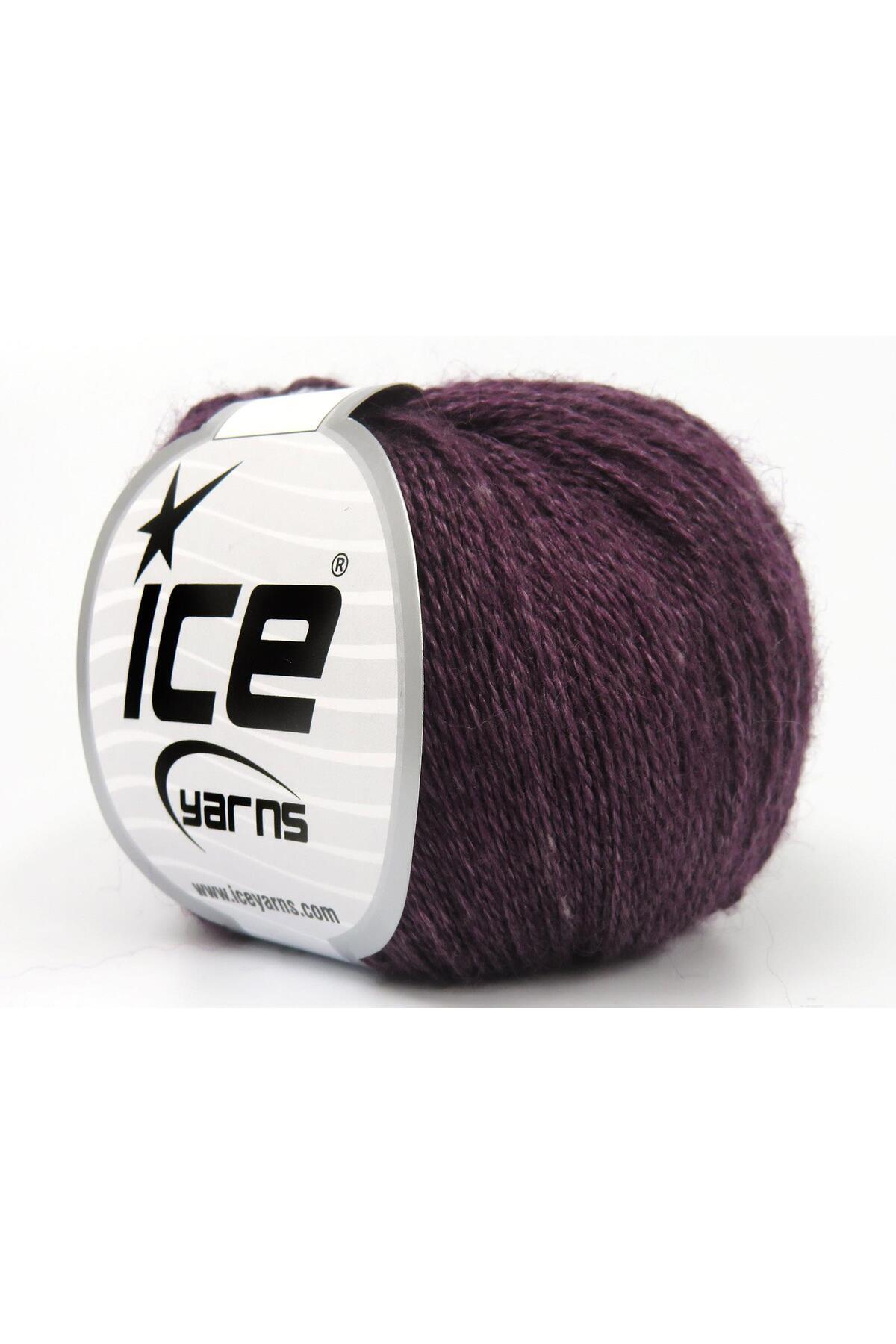 Ice yarns 6x25gr. SILK İnce Tiftik, Merinos Superfine, Ipek Maron