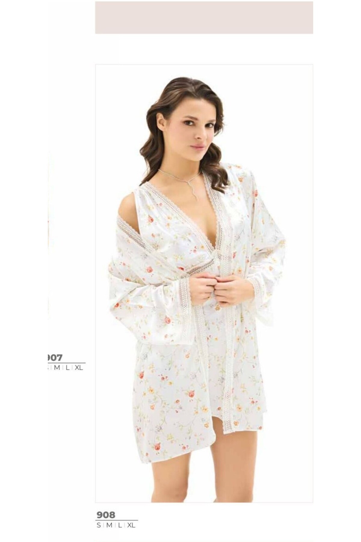 NightLove Kadın Kısa Gecelik Takımı 908 MOONGİRL