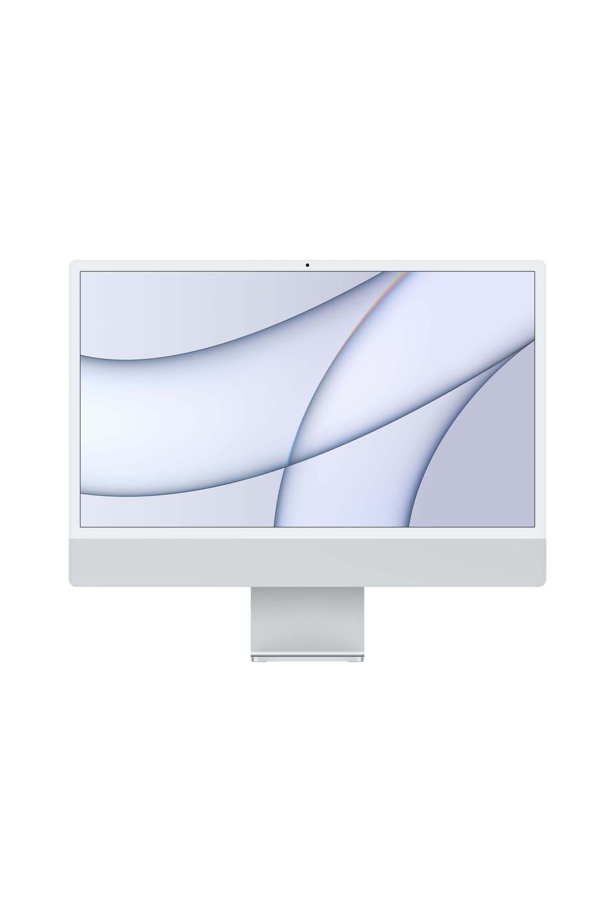 Apple-جهاز iMac مقاس 24 بوصة مع شاشة Retina 4.5K: شريحة M1 مع وحدة معالجة مركزية 8_core ووحدة معالجة رسومية 8_core، وسعة تخزين 512 جيجابايت - فضي 1
