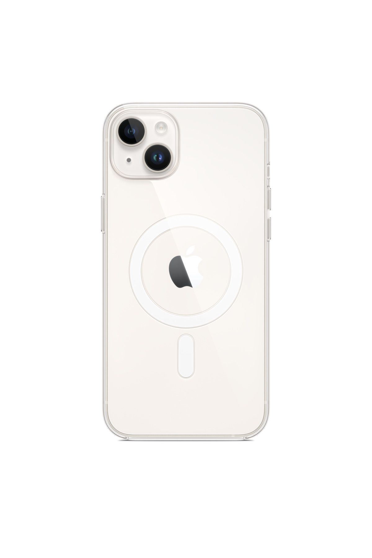Apple-جراب شفاف لجهاز iPhone 14 Plus مع MagSafe 2