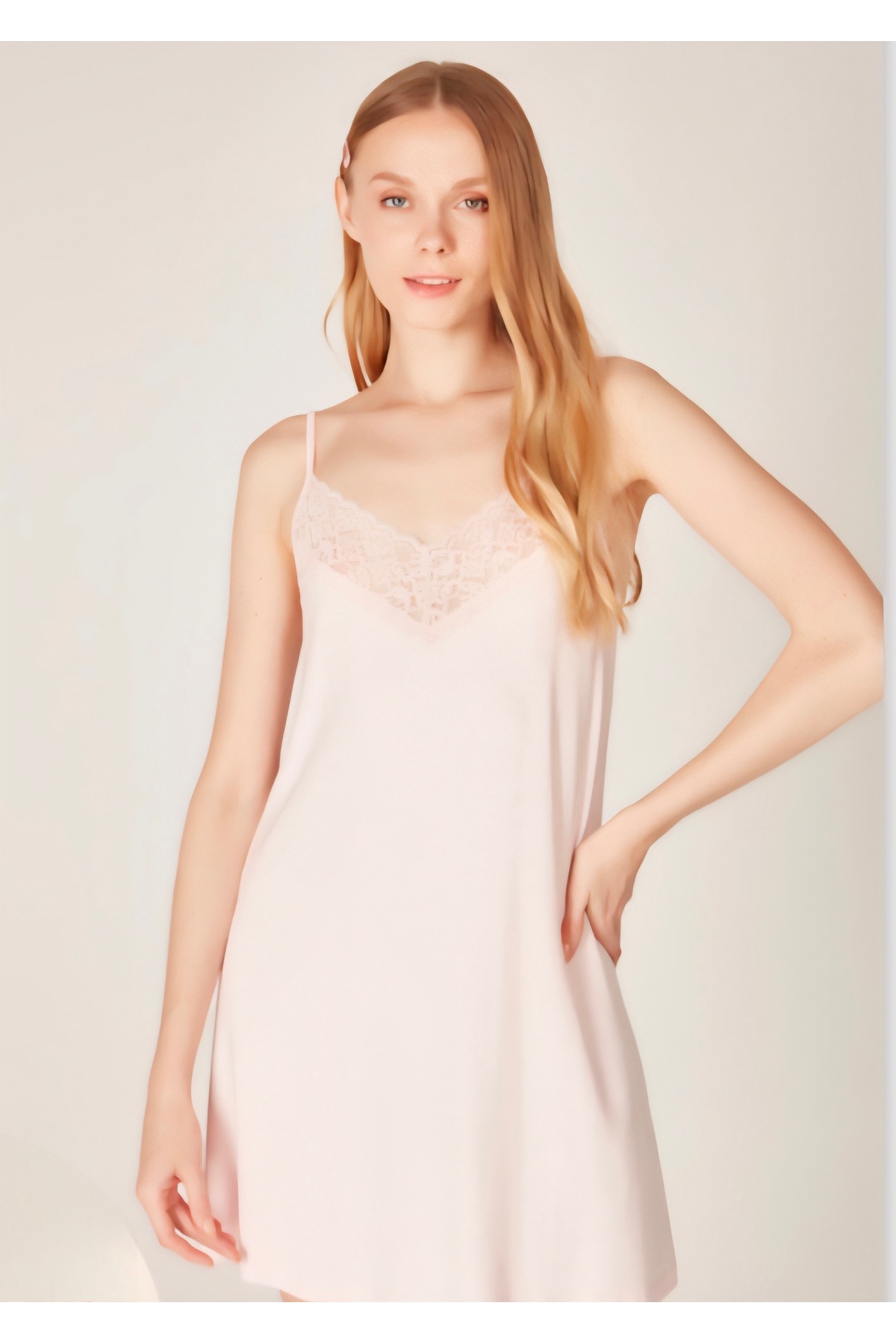 tenipek Kadın danteli gecelik