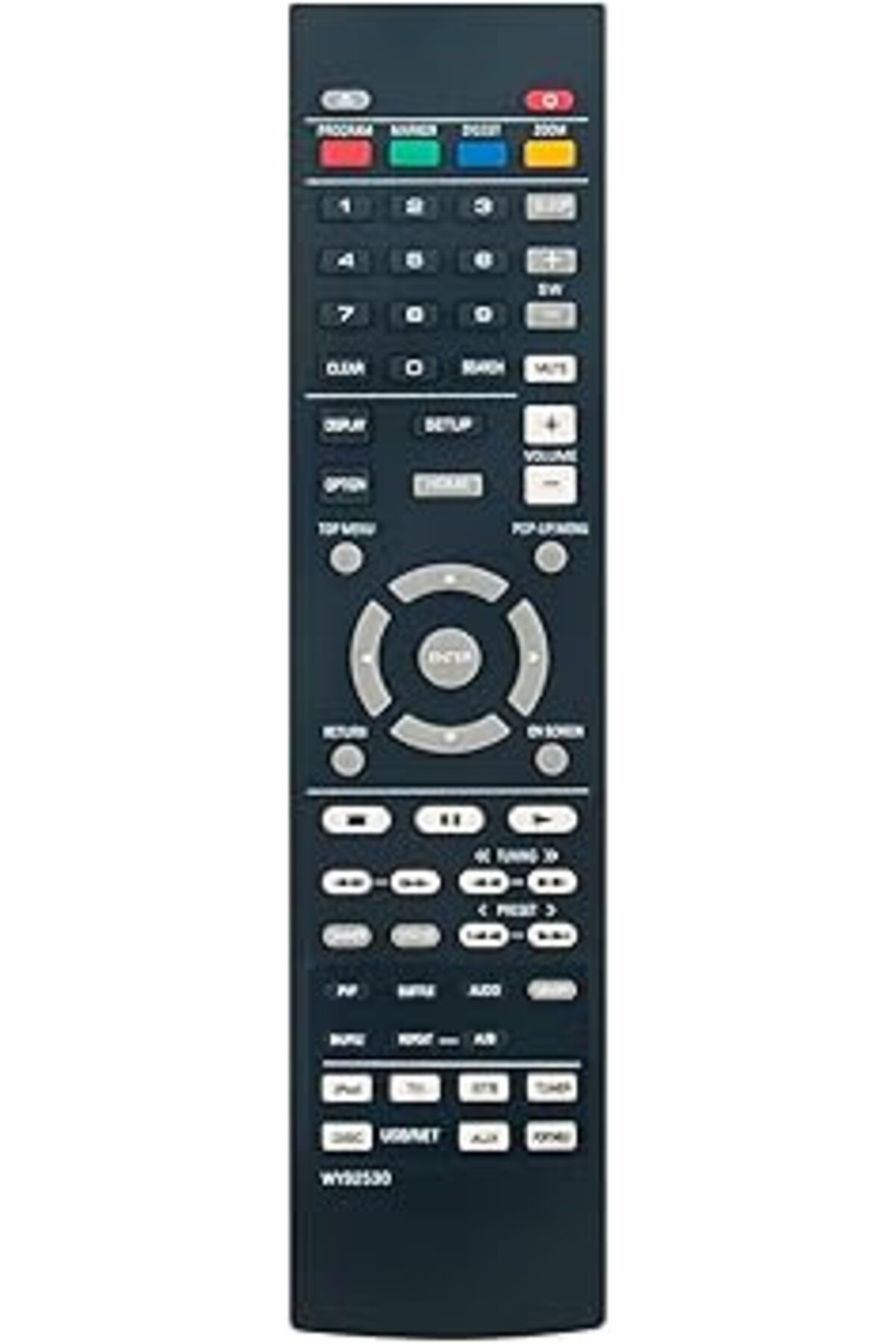 The Bros-WY92530 Remote for Yamaha BRX-610 BRX-610BL BRX610 BRX610BL Blu-ray Player 1