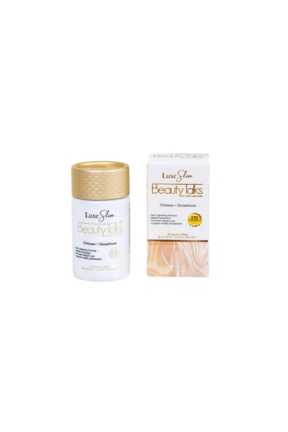 Beauty Luxe Slim Talks Skin & Body Supplements Chitosan + Glutathione 700  mg 60 Caps- Trendyol