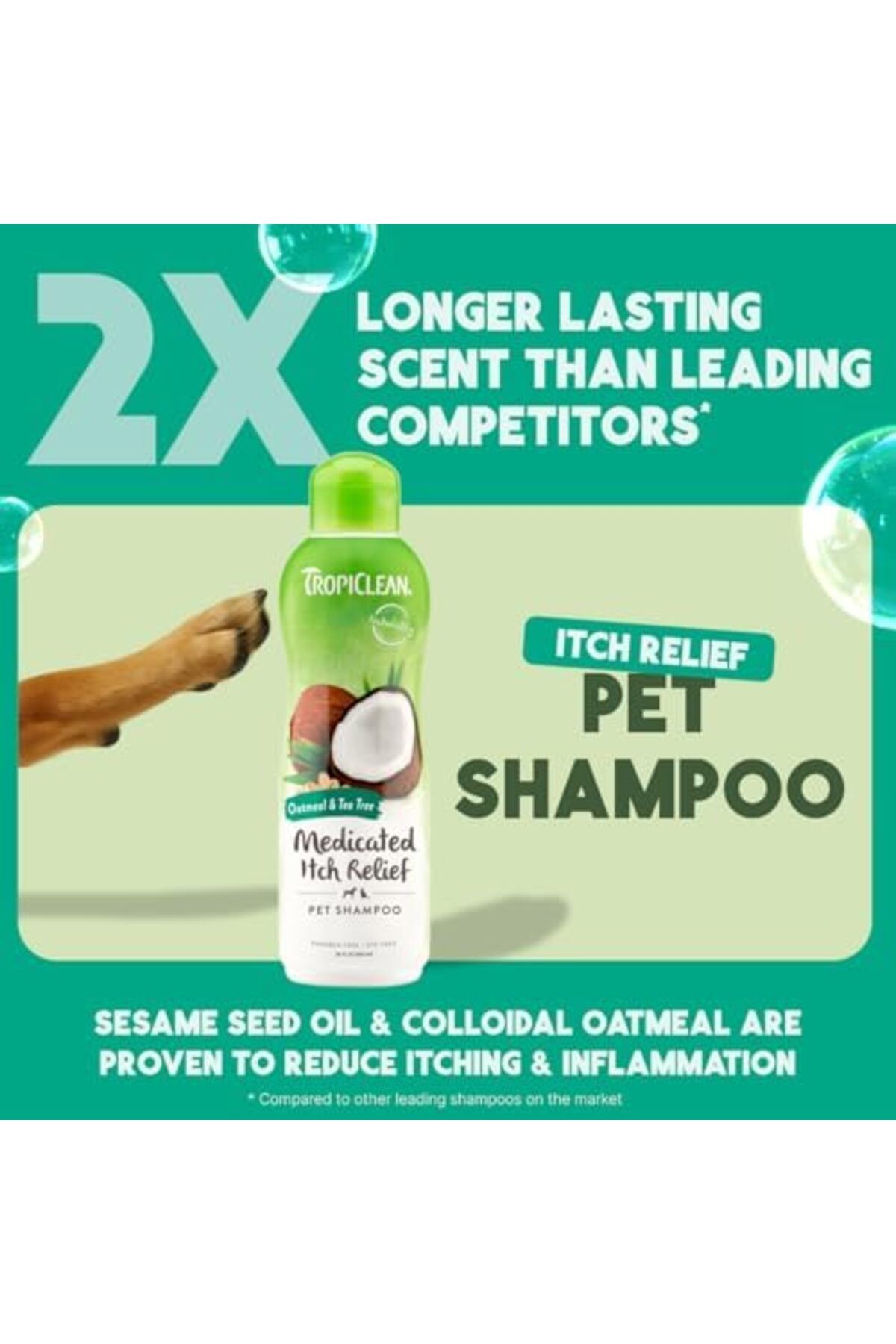 Tropiclean-Oatmeal and Tea Tree Pet Shampoo, 20oz 3