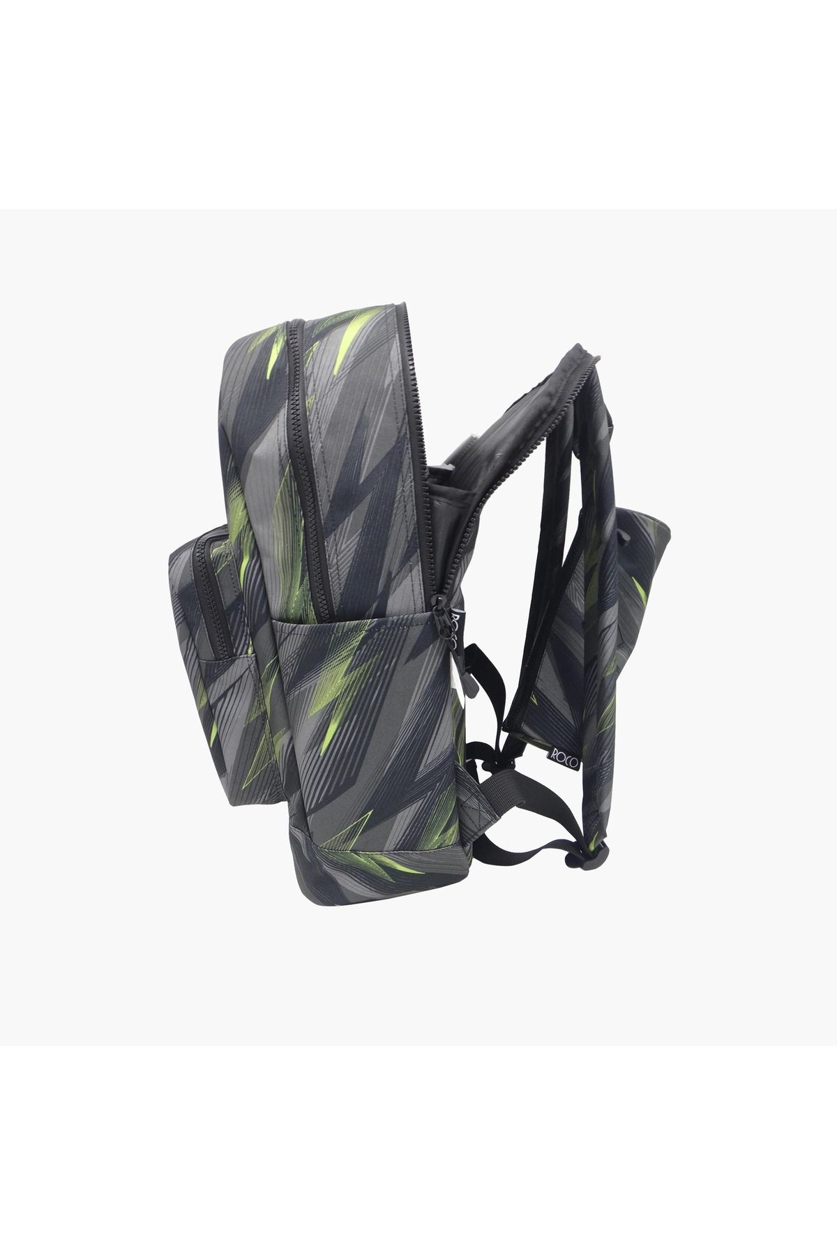 Roco-Zigzag Abstract Backpack with Accessory 2