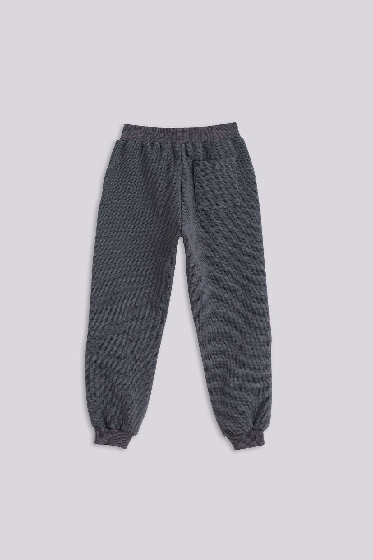 Nebbati Basic-Boy Anthracite Tracksuit Bottom 6