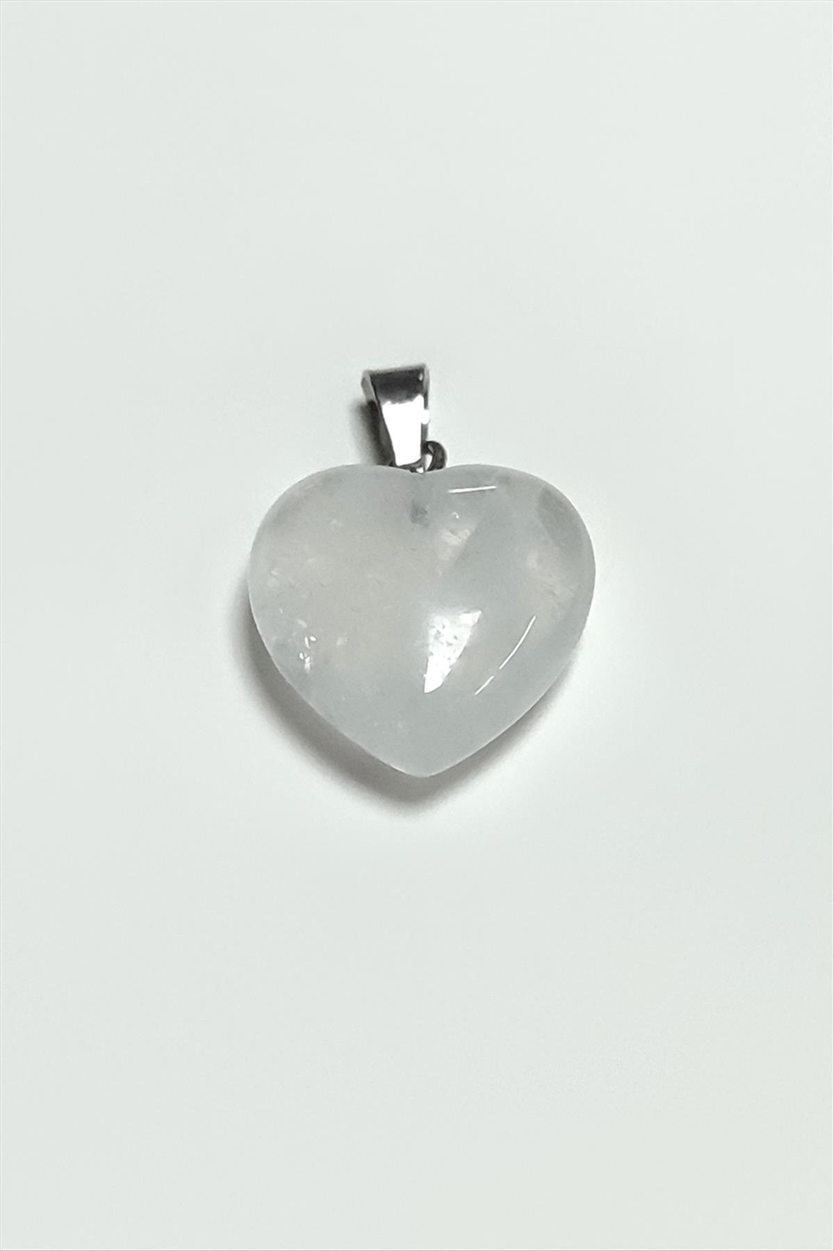 fantastik store Kuvars Kalpli Doğaltaş Kolye Ucu Küçük 1,5 cm