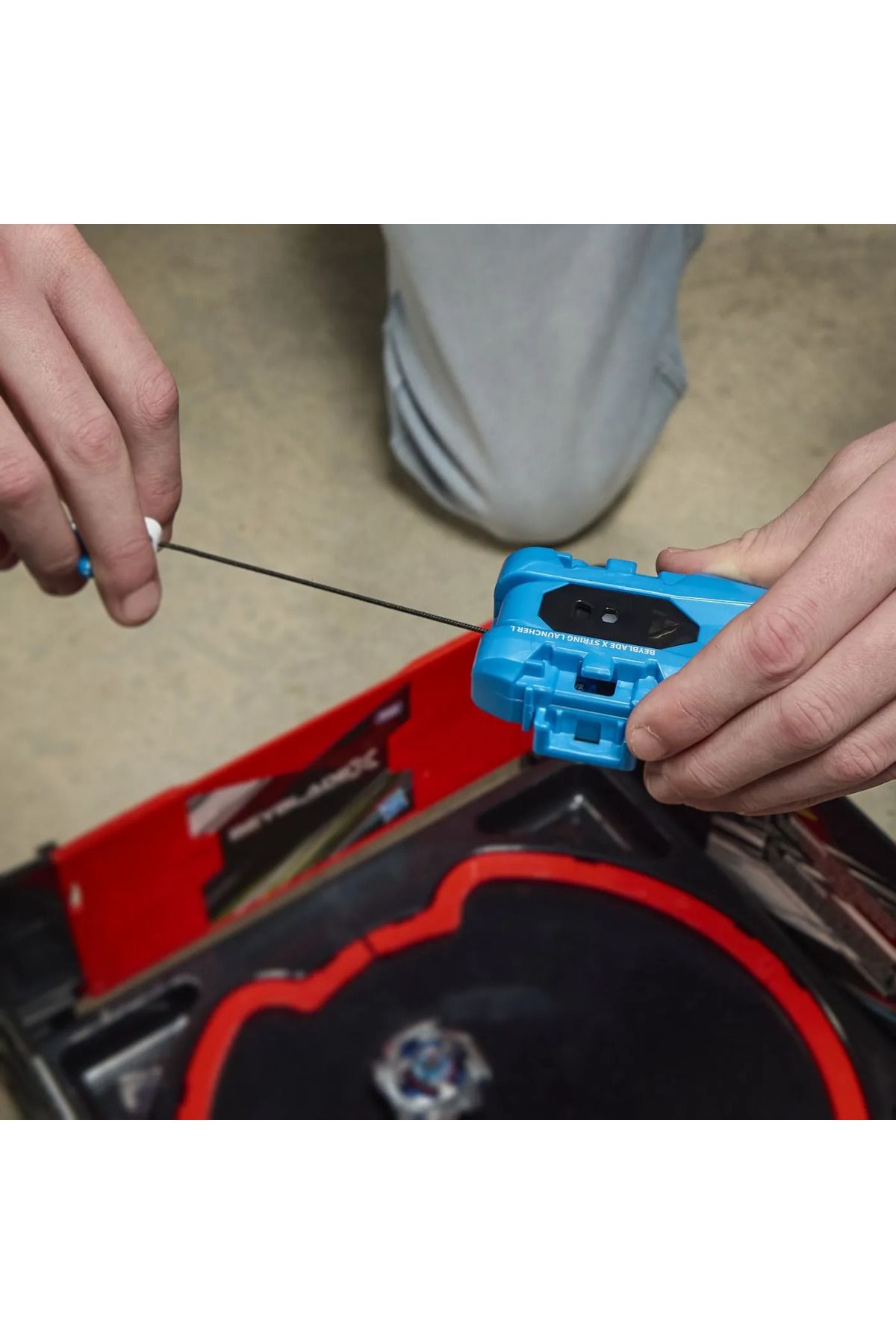 BEYBLADE-X LET IT RIP COBALT DRAGOON 2-60C LAUNCHER AND WHEEL SET 5