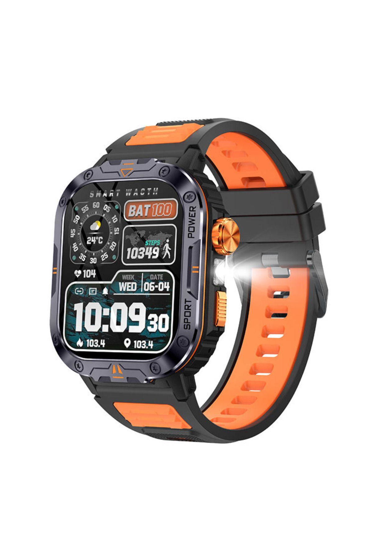 OEM-COOSTAR® CR076 Unisex Smartwatch with HD Display, Bluetooth Calls, Health Monitoring & Waterproof 3