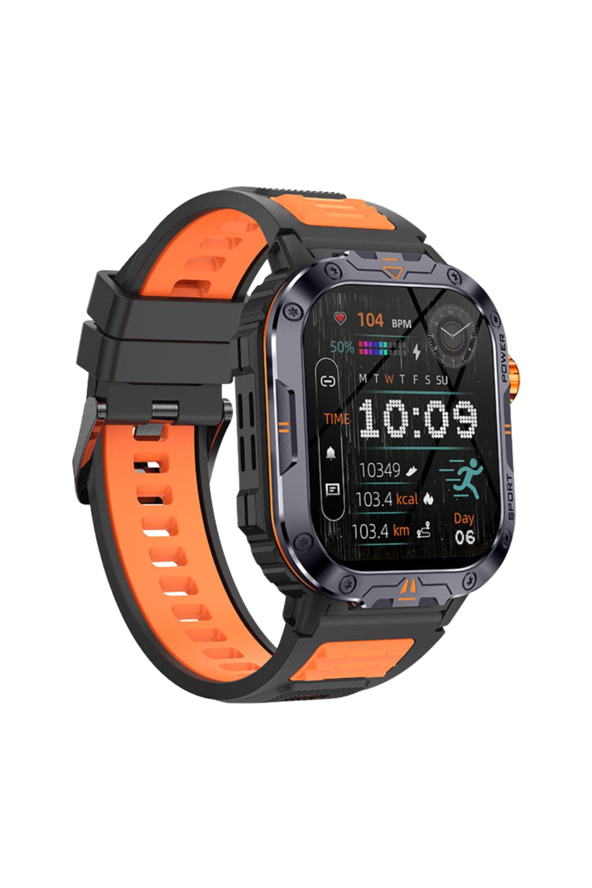 OEM-COOSTAR® CR076 Unisex Smartwatch with HD Display, Bluetooth Calls, Health Monitoring & Waterproof 4