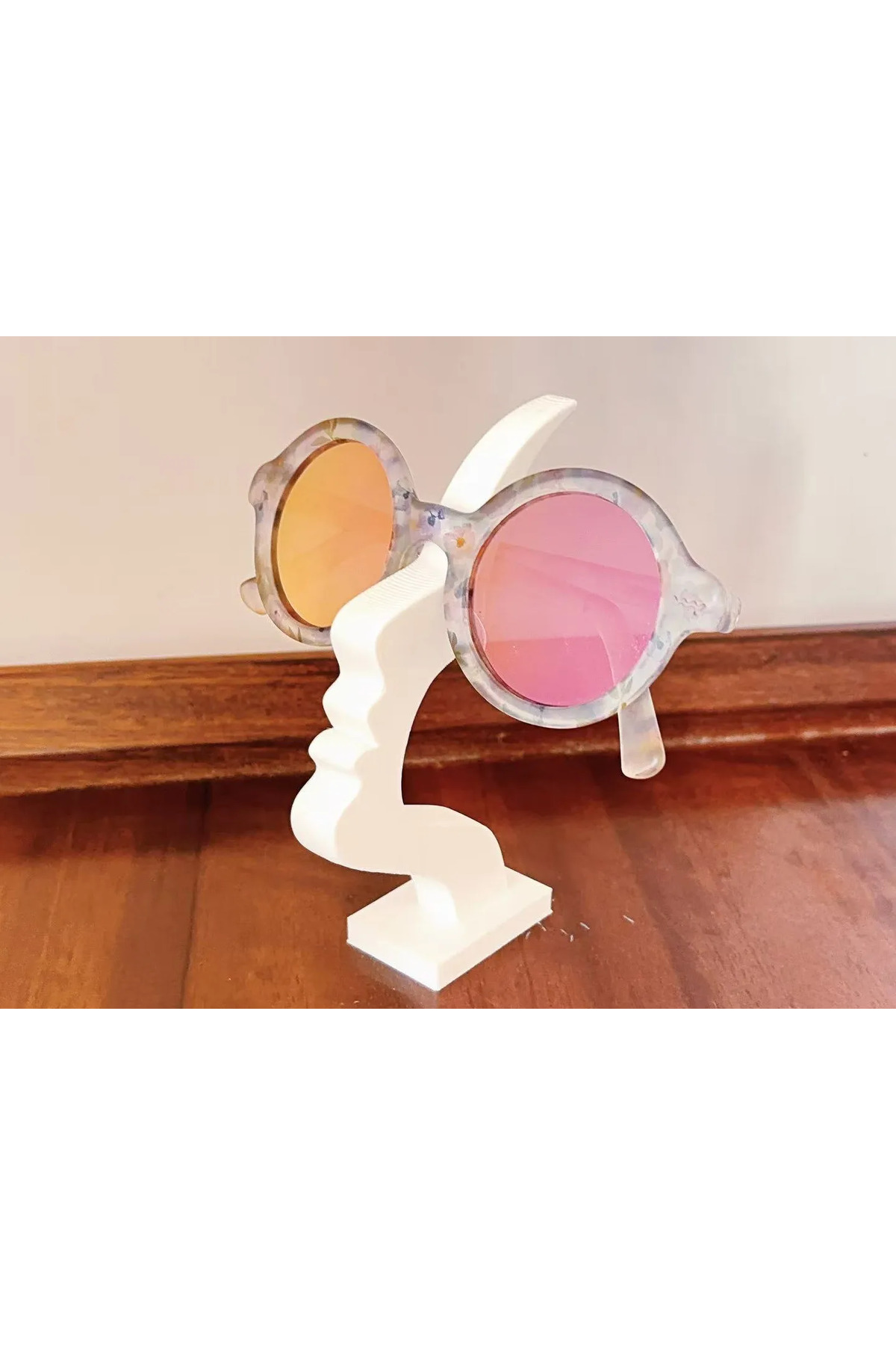 İnsan Yüzü Tasarımlı Gözlük Standı Gözlük Tutacağı - Masaüstü Organizer